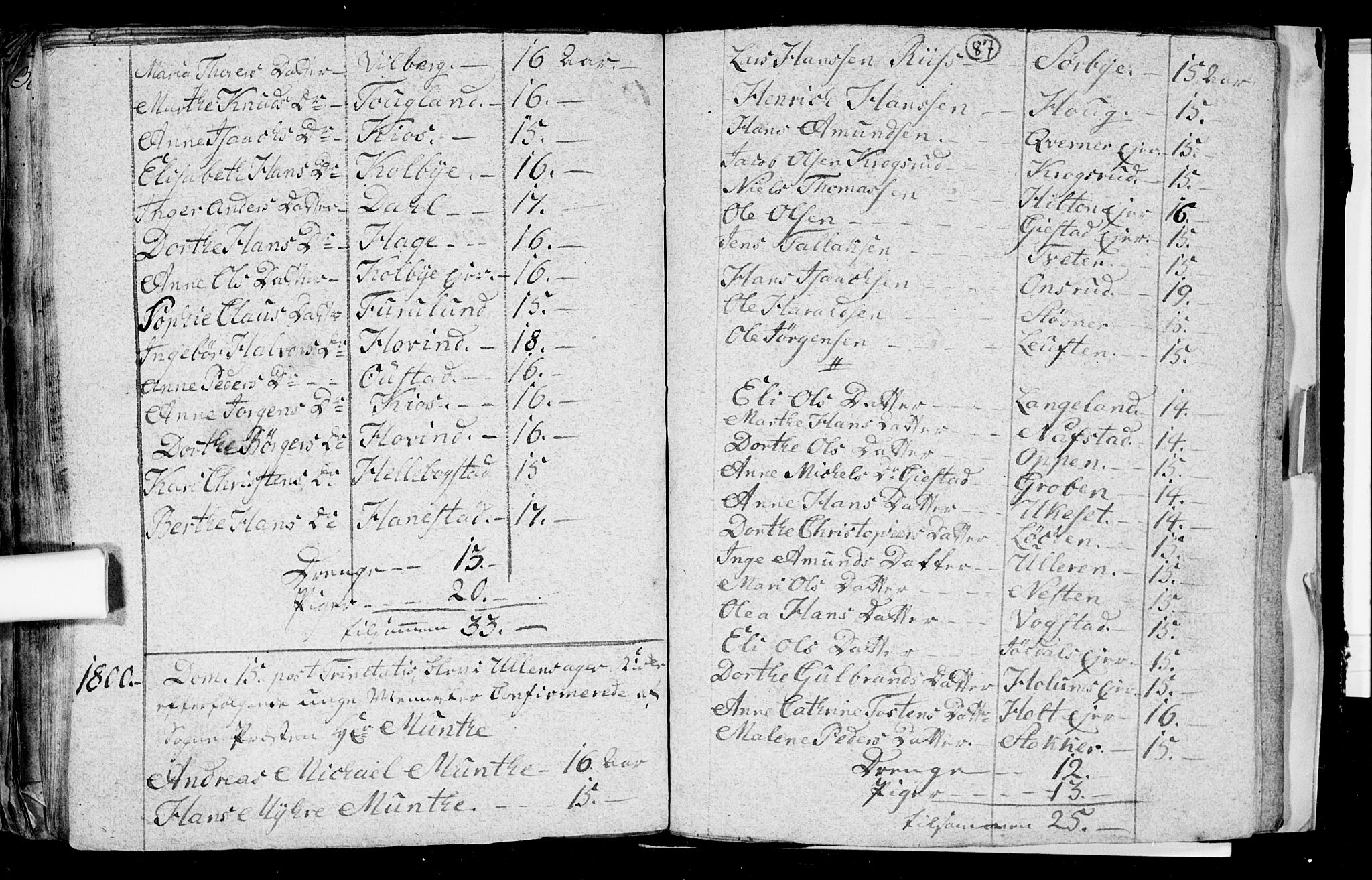 Ullensaker prestekontor Kirkebøker, AV/SAO-A-10236a/F/Fa/L0008: Parish register (official) no. I 8, 1738-1810, p. 87