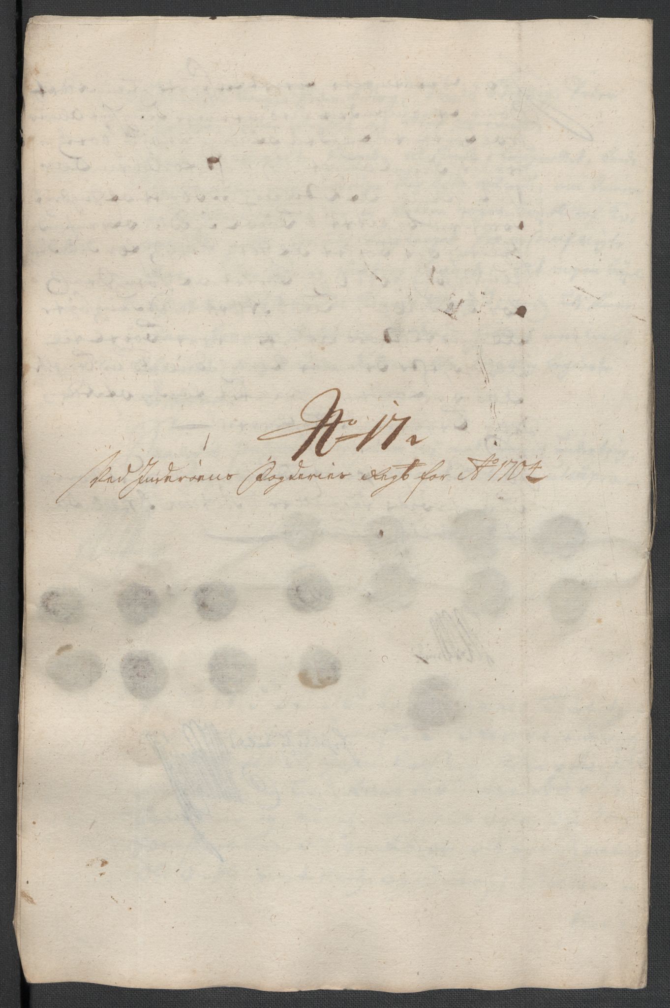 Rentekammeret inntil 1814, Reviderte regnskaper, Fogderegnskap, RA/EA-4092/R63/L4313: Fogderegnskap Inderøy, 1703-1704, p. 530