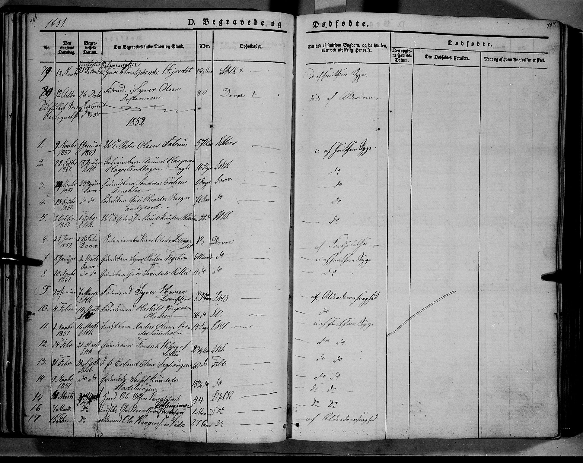 Lesja prestekontor, SAH/PREST-068/H/Ha/Haa/L0006: Parish register (official) no. 6B, 1843-1854, p. 706-707