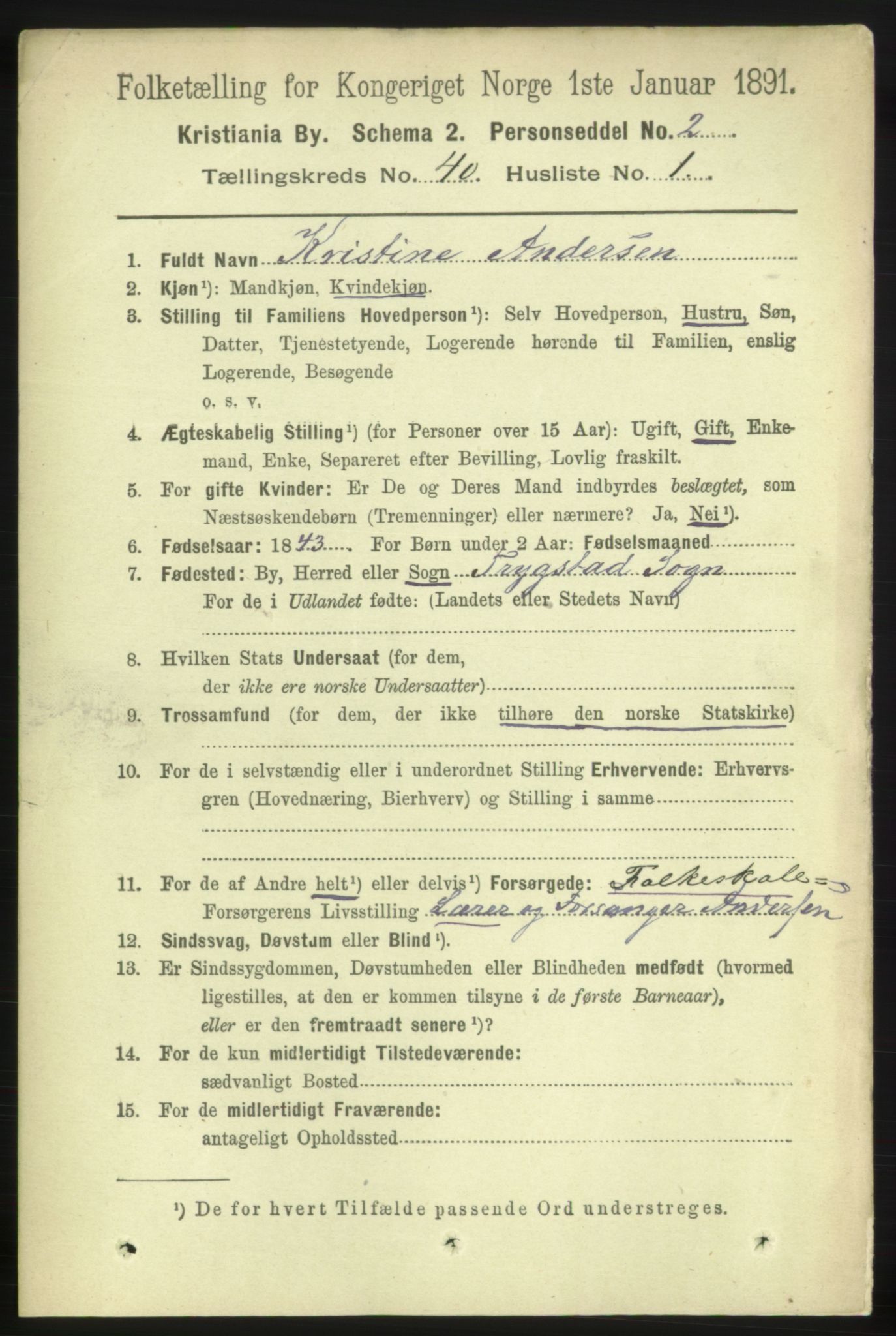 RA, 1891 census for 0301 Kristiania, 1891, p. 22798