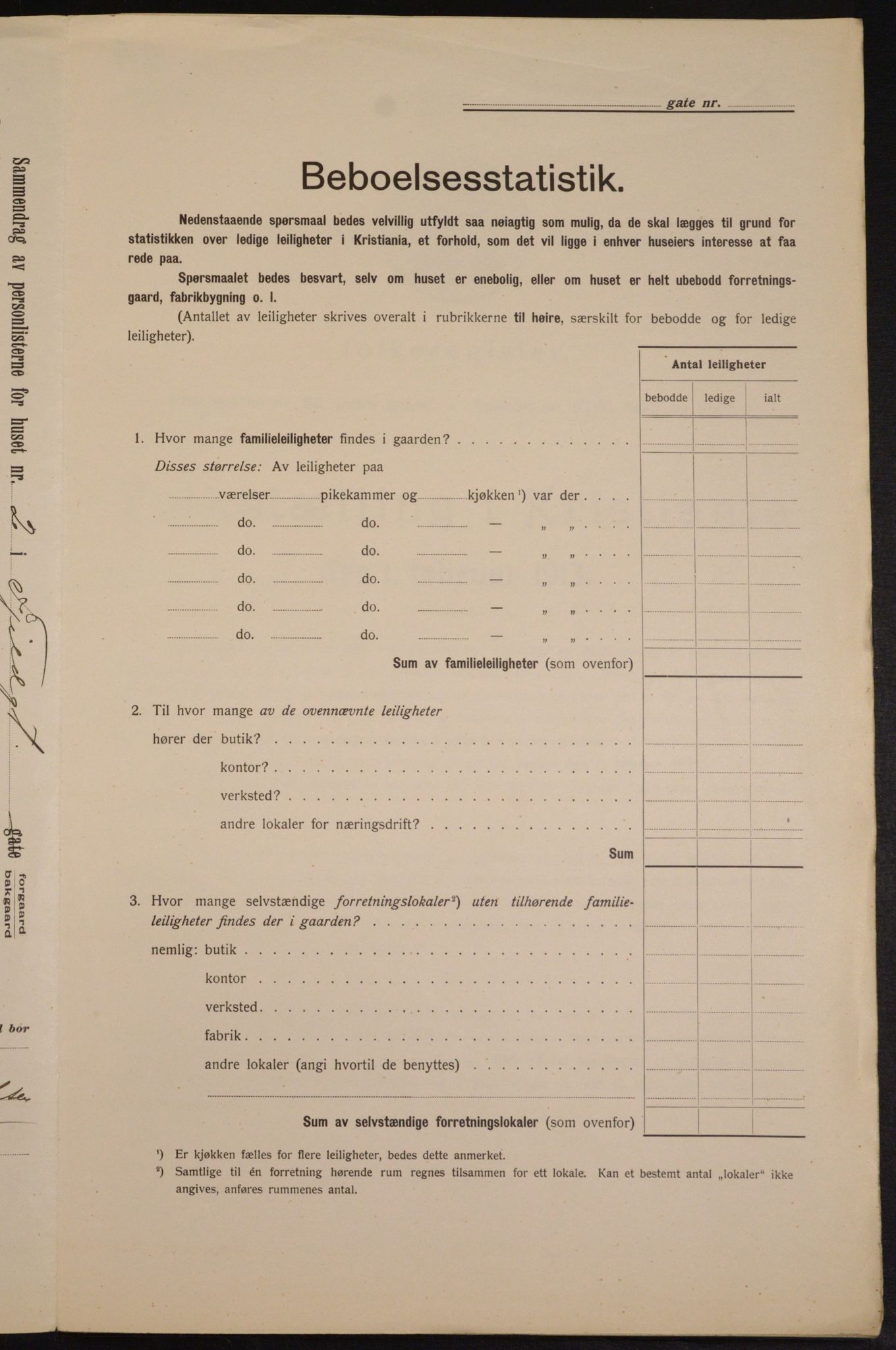 OBA, Municipal Census 1913 for Kristiania, 1913, p. 24416