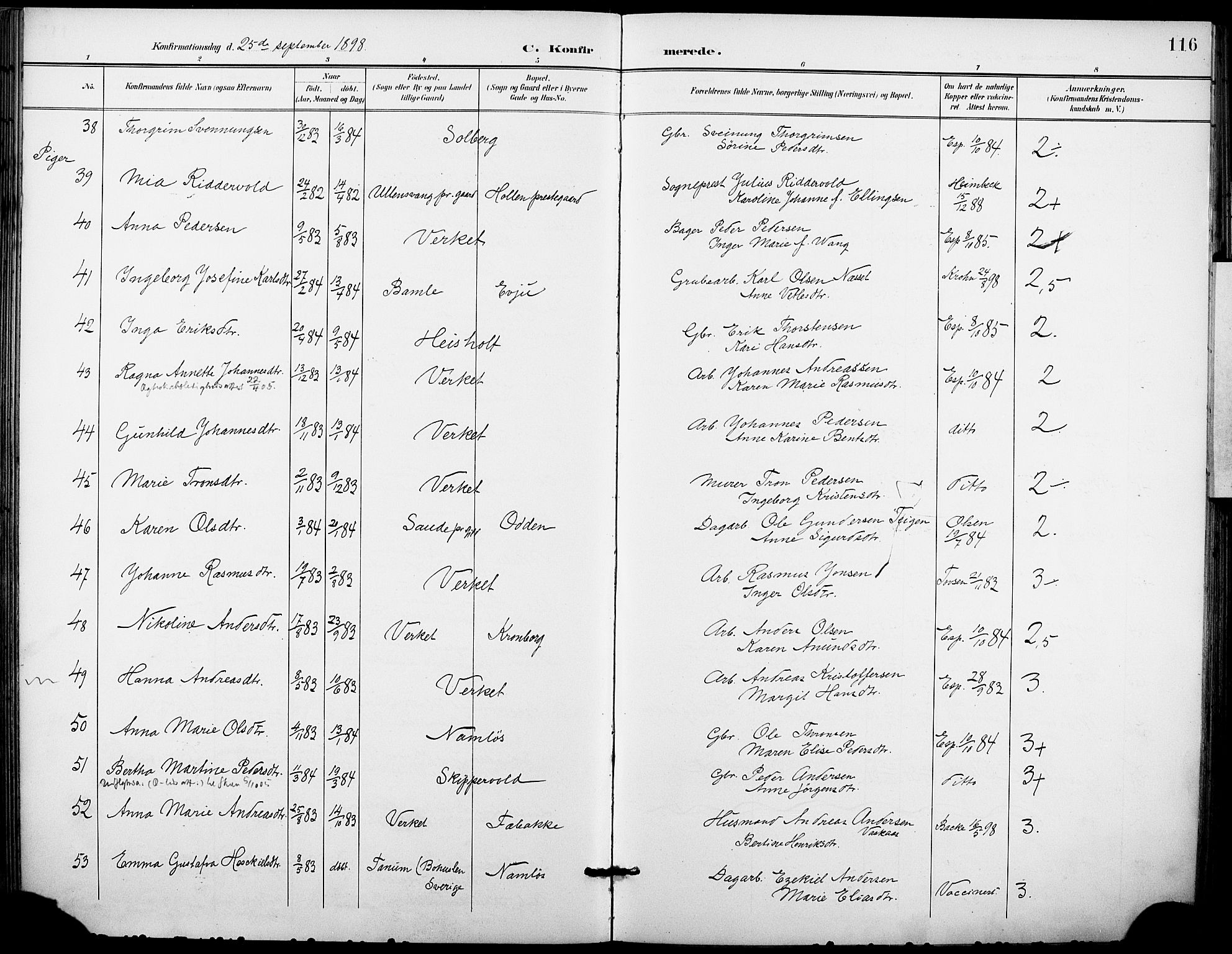 Holla kirkebøker, AV/SAKO-A-272/F/Fa/L0010: Parish register (official) no. 10, 1897-1907, p. 116