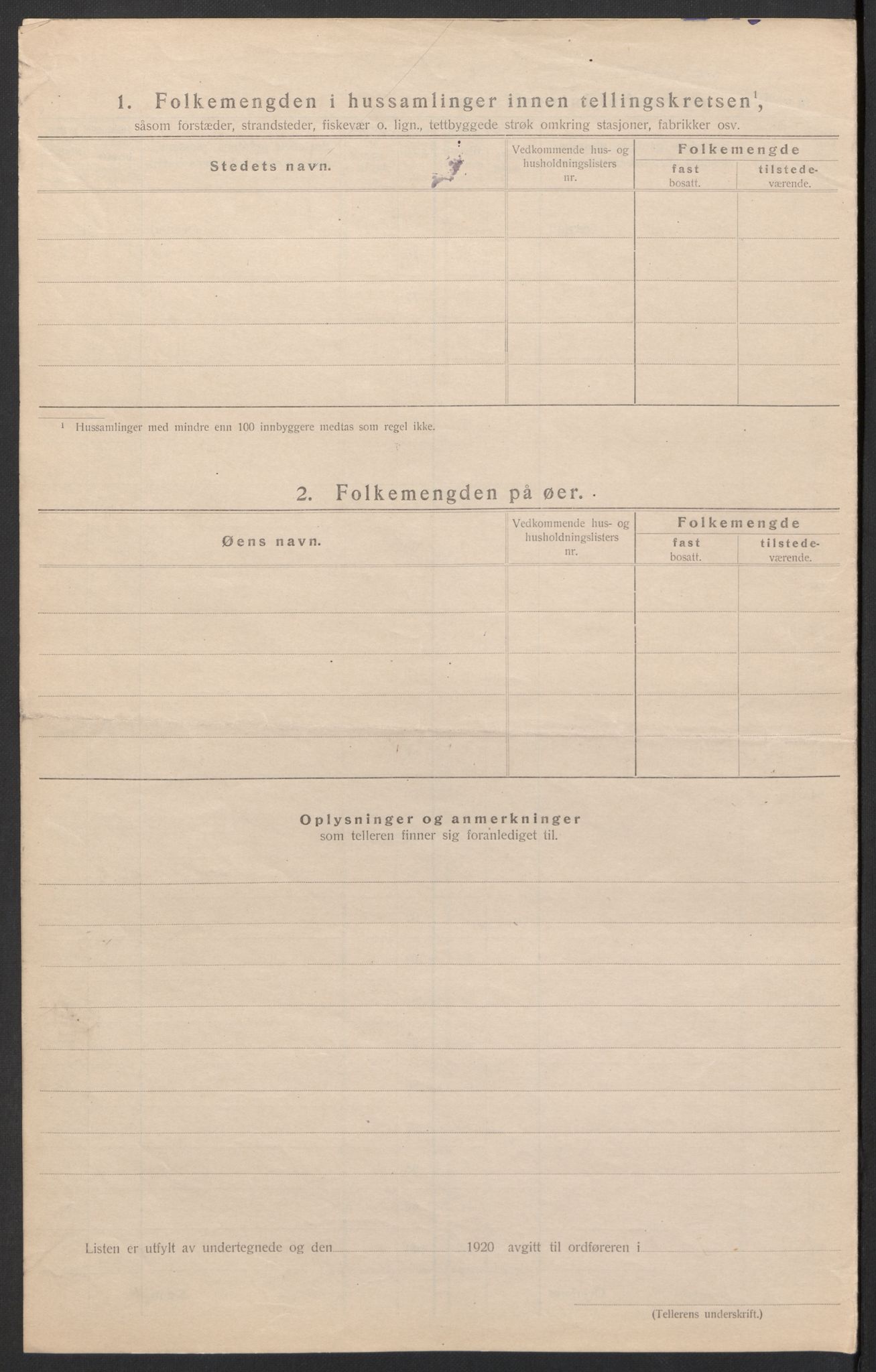 SAH, 1920 census for Vinger, 1920, p. 27