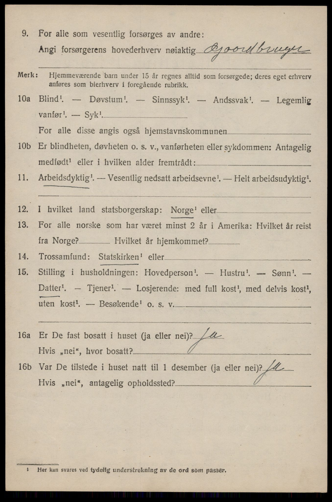 SAST, 1920 census for Heskestad, 1920, p. 2038