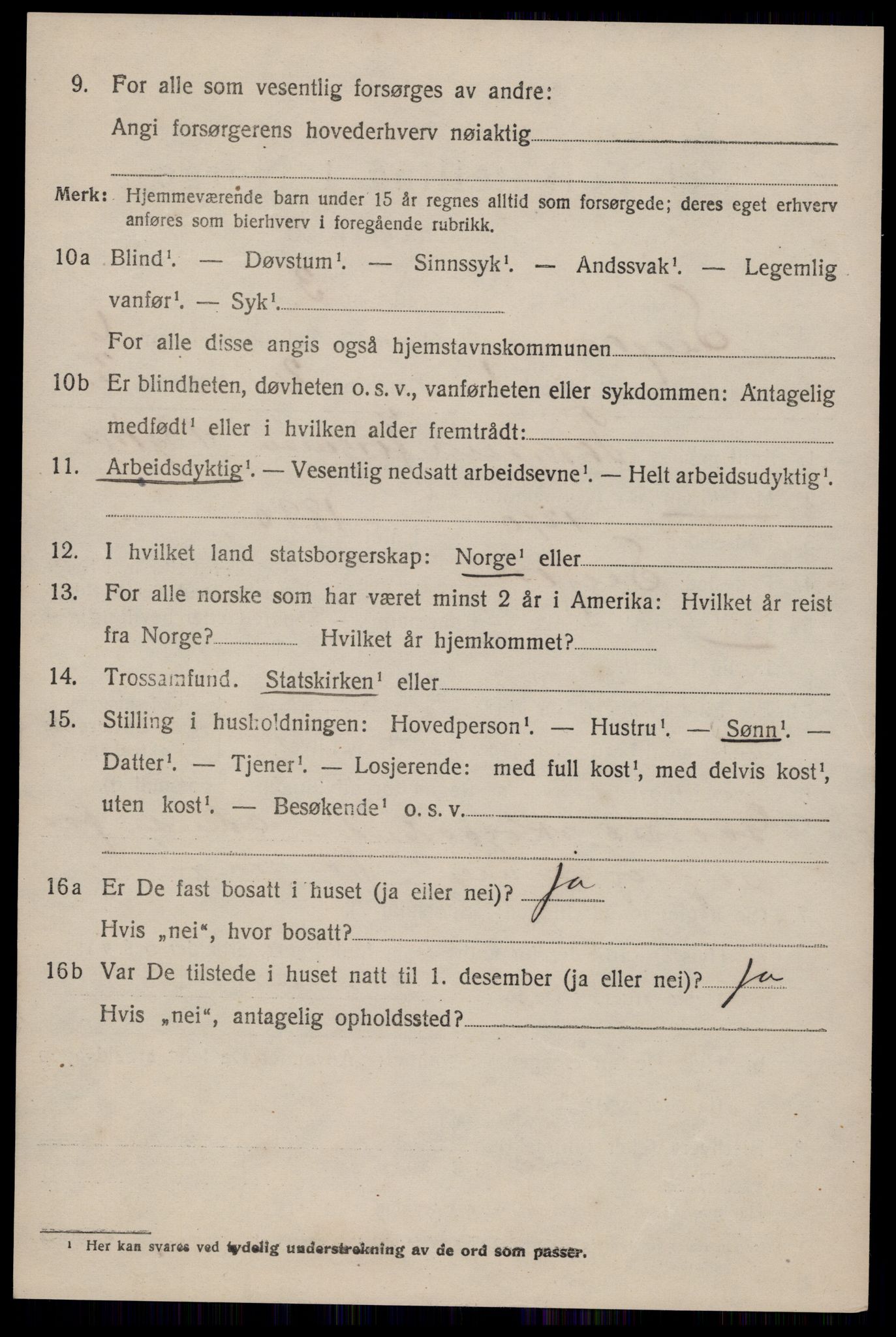 SAKO, 1920 census for Seljord, 1920, p. 2763