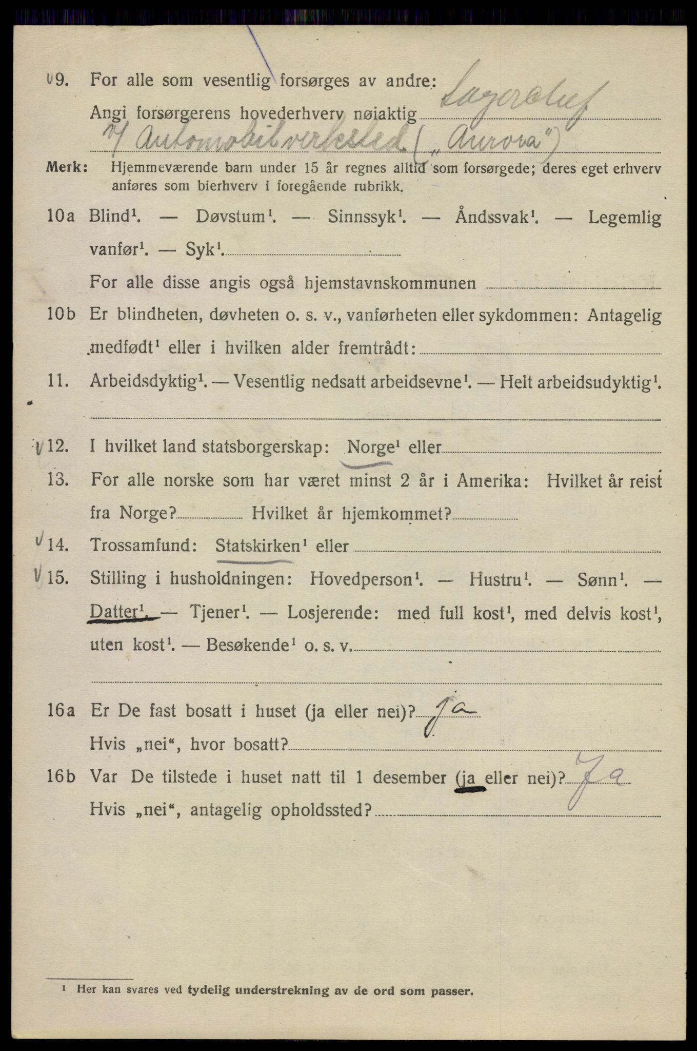 SAO, 1920 census for Kristiania, 1920, p. 296540