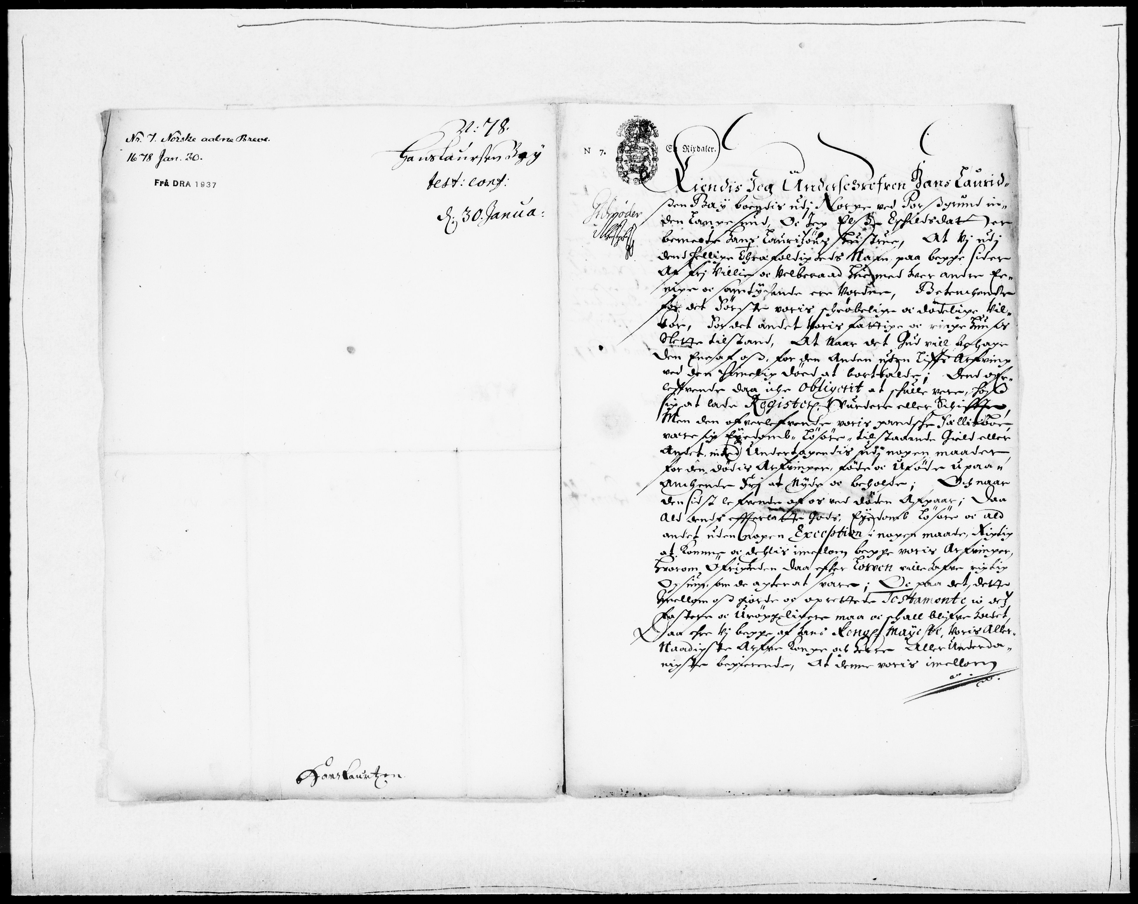 Danske Kanselli 1572-1799, AV/RA-EA-3023/F/Fc/Fcc/Fcca/L0032: Norske innlegg 1572-1799, 1674-1680, p. 271