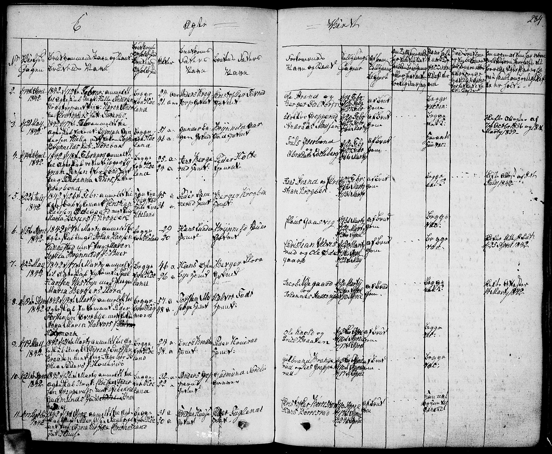 Høland prestekontor Kirkebøker, AV/SAO-A-10346a/F/Fa/L0008: Parish register (official) no. I 8, 1827-1845, p. 284