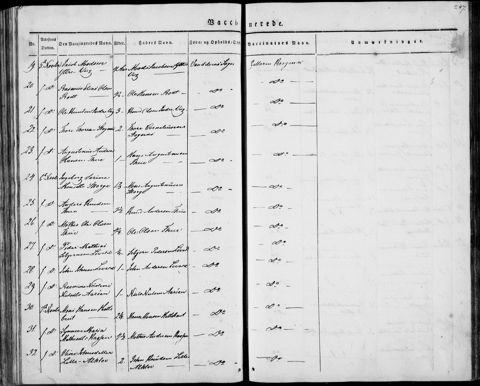 Ministerialprotokoller, klokkerbøker og fødselsregistre - Møre og Romsdal, AV/SAT-A-1454/501/L0005: Parish register (official) no. 501A05, 1831-1844, p. 247