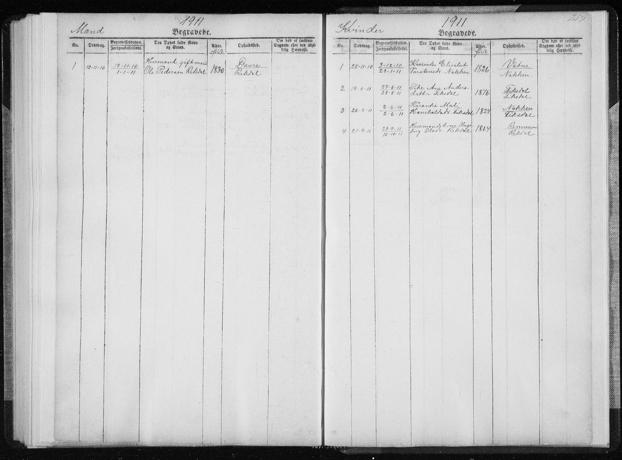 Ministerialprotokoller, klokkerbøker og fødselsregistre - Møre og Romsdal, AV/SAT-A-1454/540/L0541: Parish register (copy) no. 540C01, 1867-1920, p. 259