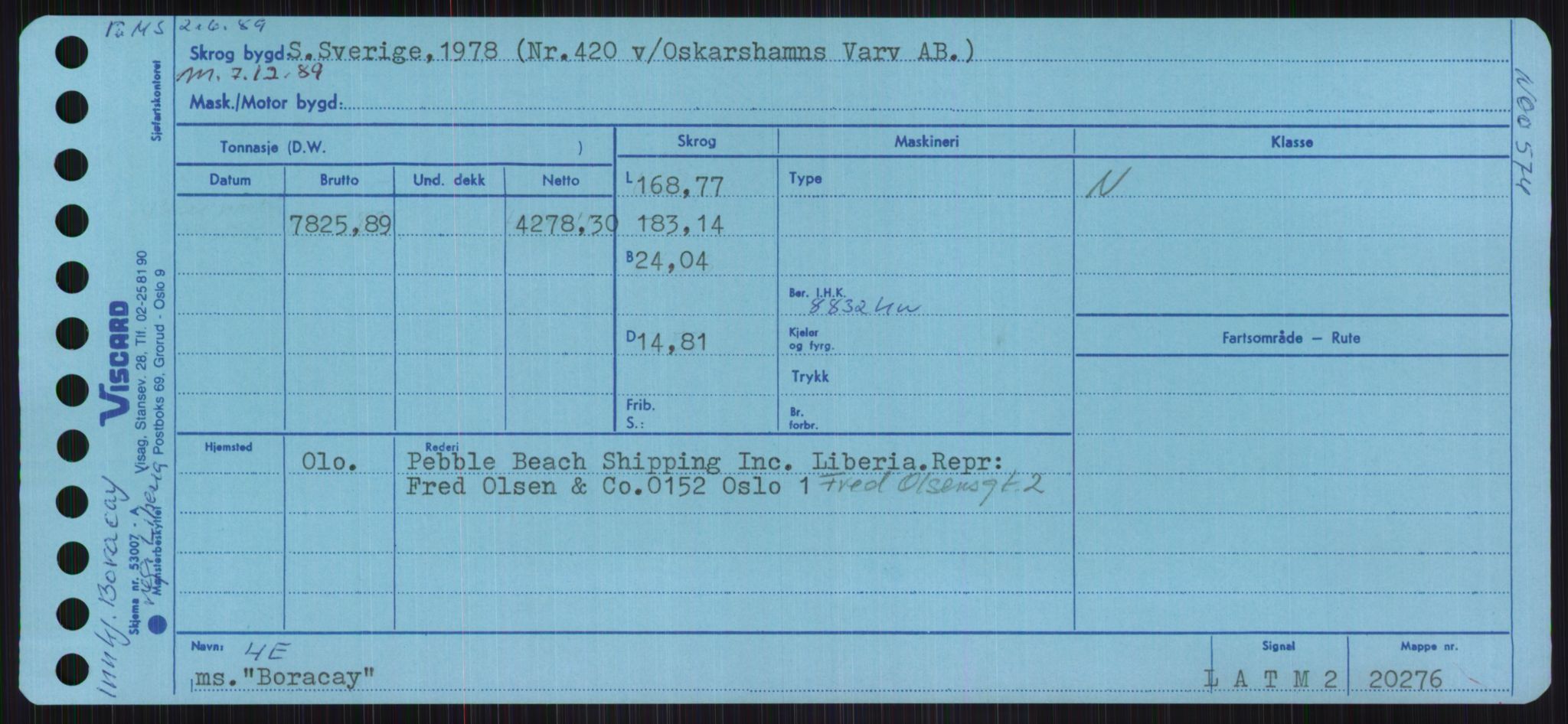 Sjøfartsdirektoratet med forløpere, Skipsmålingen, RA/S-1627/H/Ha/L0001/0002: Fartøy, A-Eig / Fartøy Bjør-Eig, p. 143