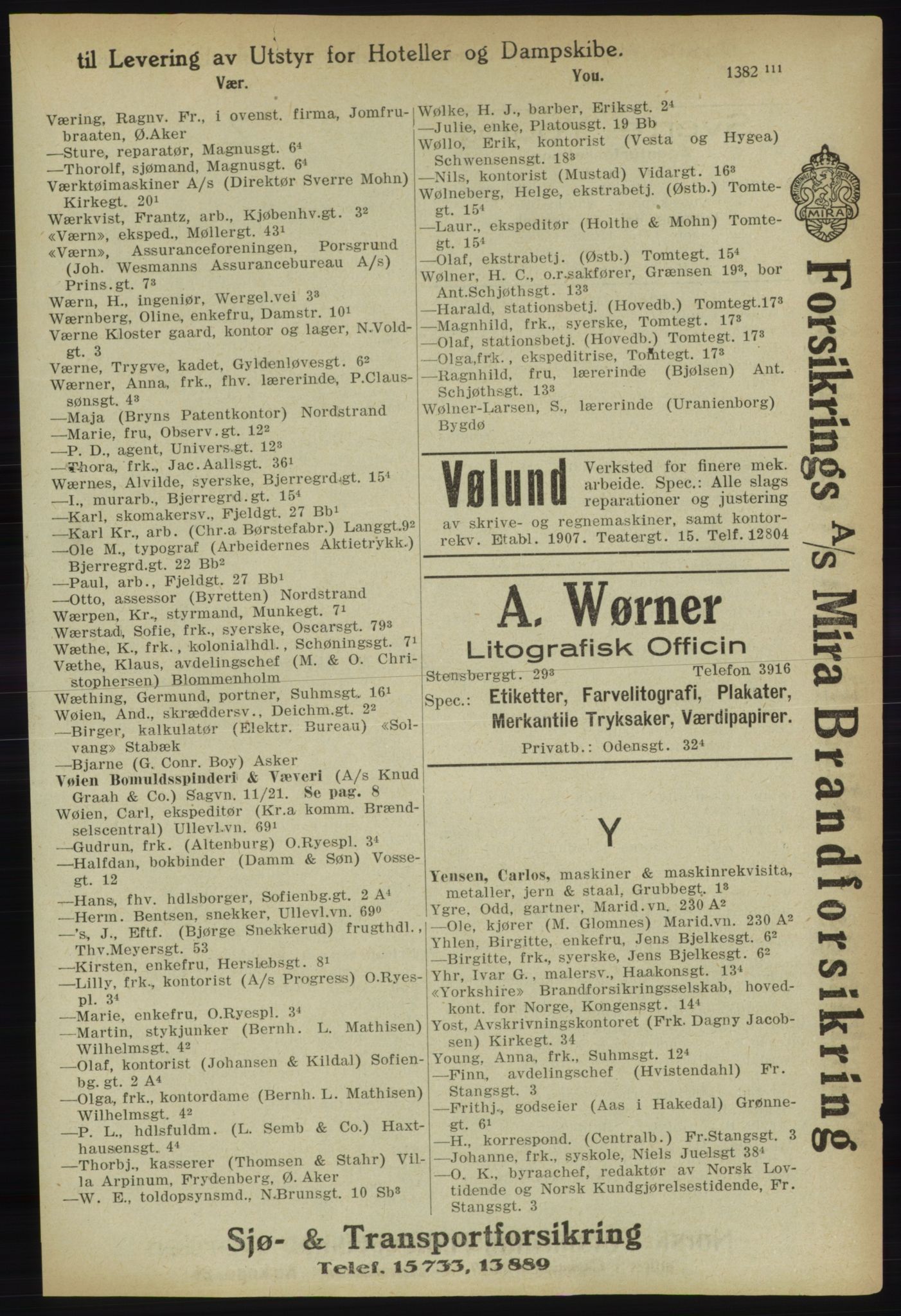 Kristiania/Oslo adressebok, PUBL/-, 1918, p. 1518
