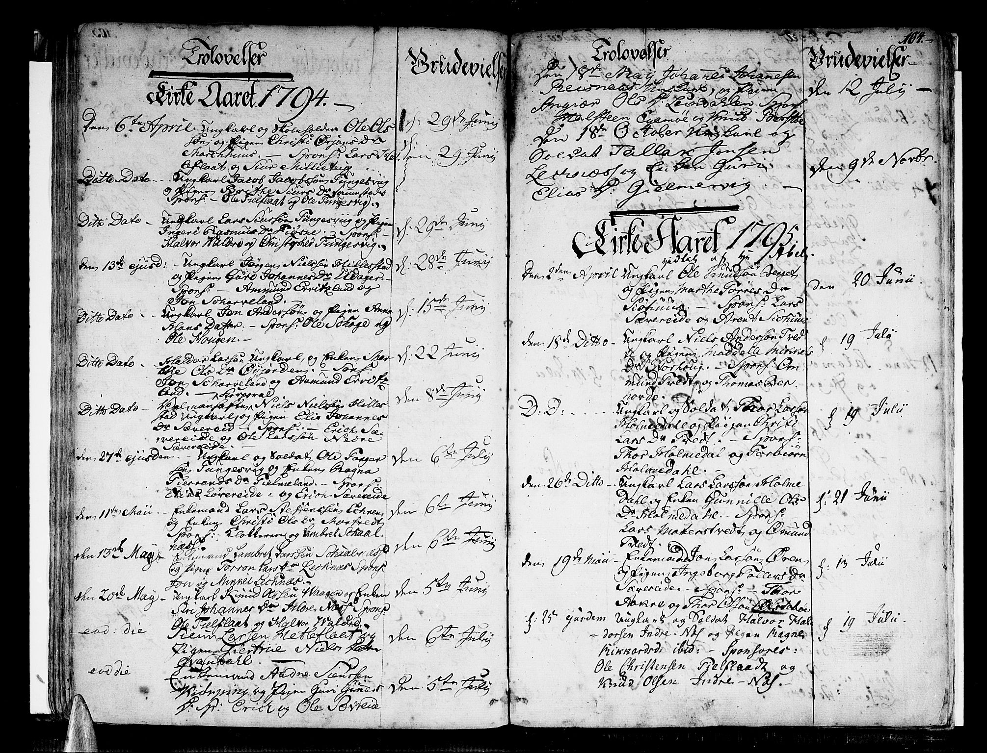 Skånevik sokneprestembete, SAB/A-77801/H/Haa: Parish register (official) no. A 2, 1790-1824, p. 104
