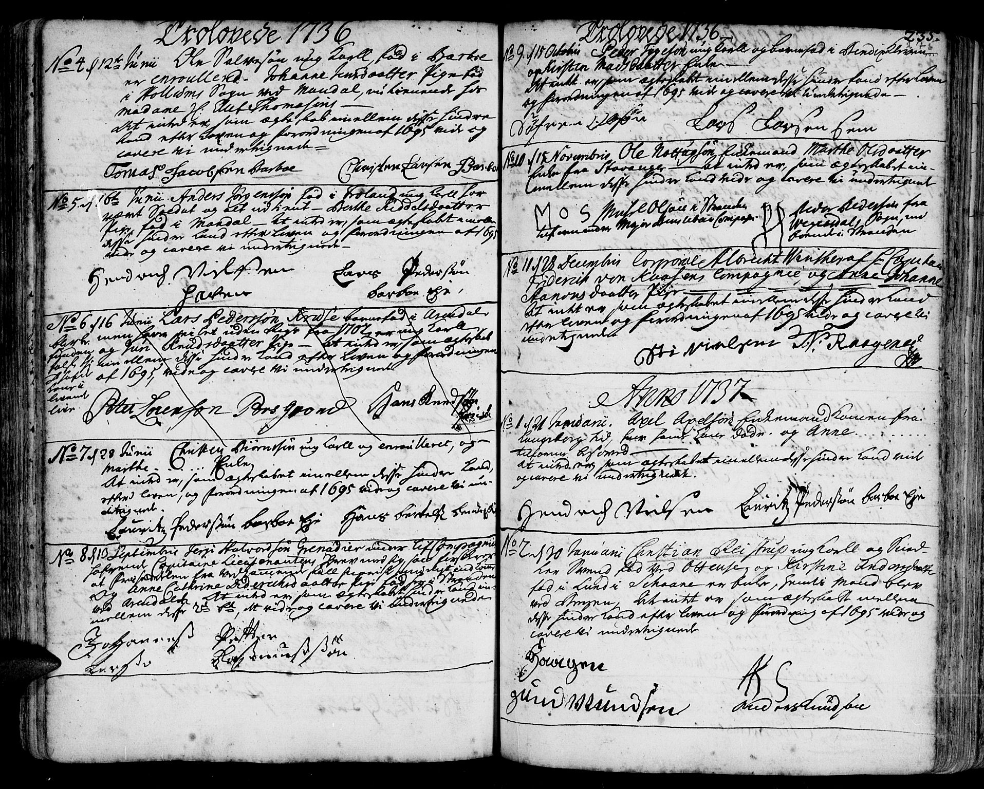 Arendal sokneprestkontor, Trefoldighet, SAK/1111-0040/F/Fa/L0001: Parish register (official) no. A 1, 1703-1815, p. 275
