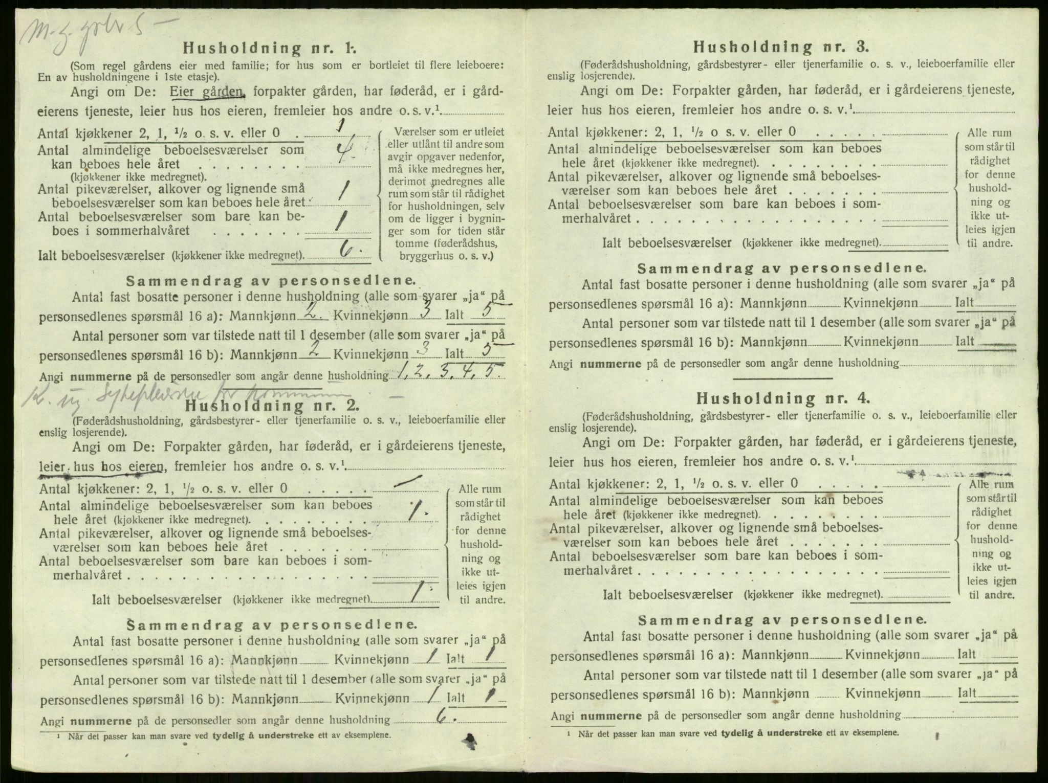 SAKO, 1920 census for Tyristrand, 1920, p. 427