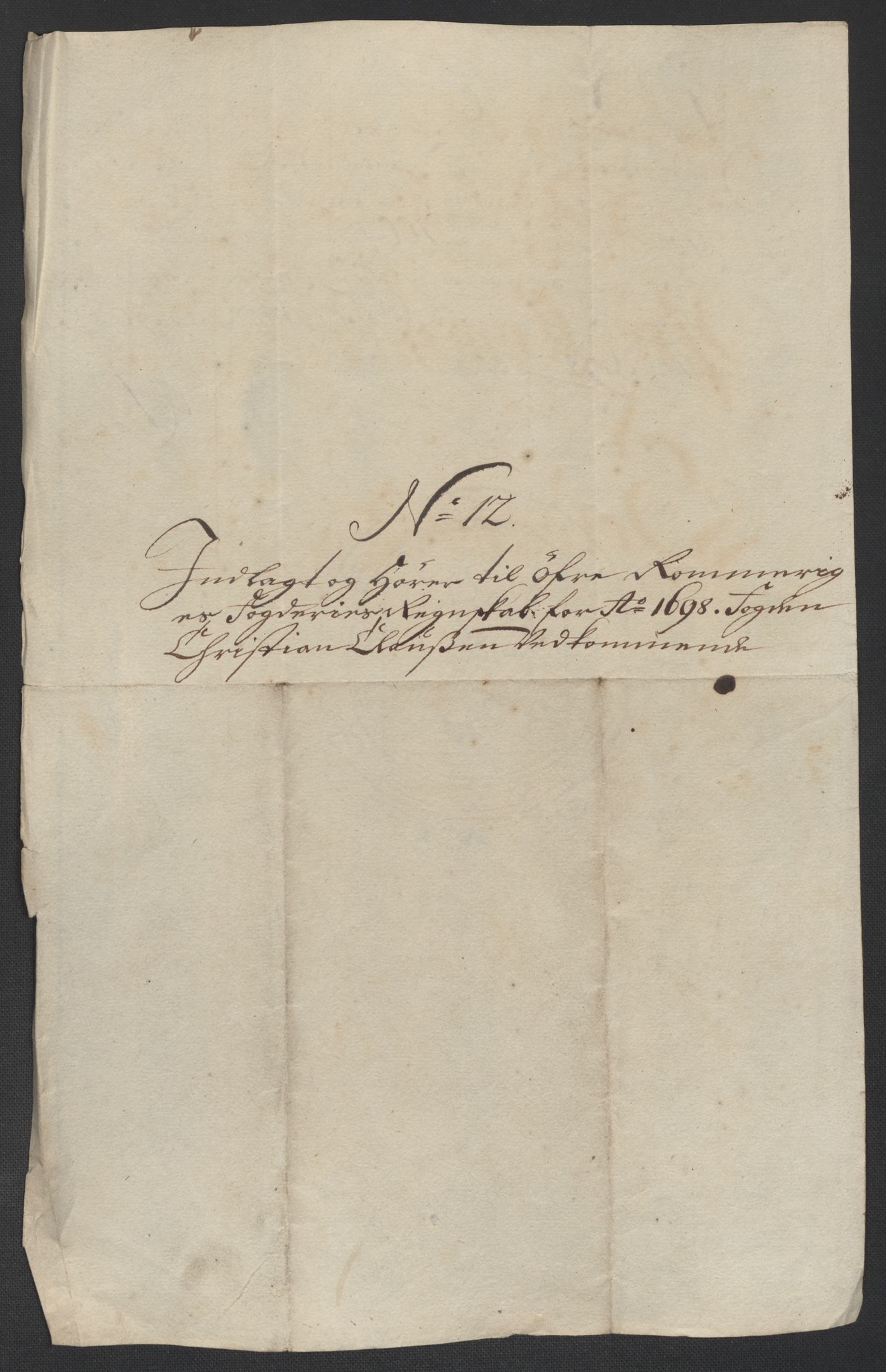 Rentekammeret inntil 1814, Reviderte regnskaper, Fogderegnskap, AV/RA-EA-4092/R12/L0710: Fogderegnskap Øvre Romerike, 1698, p. 262