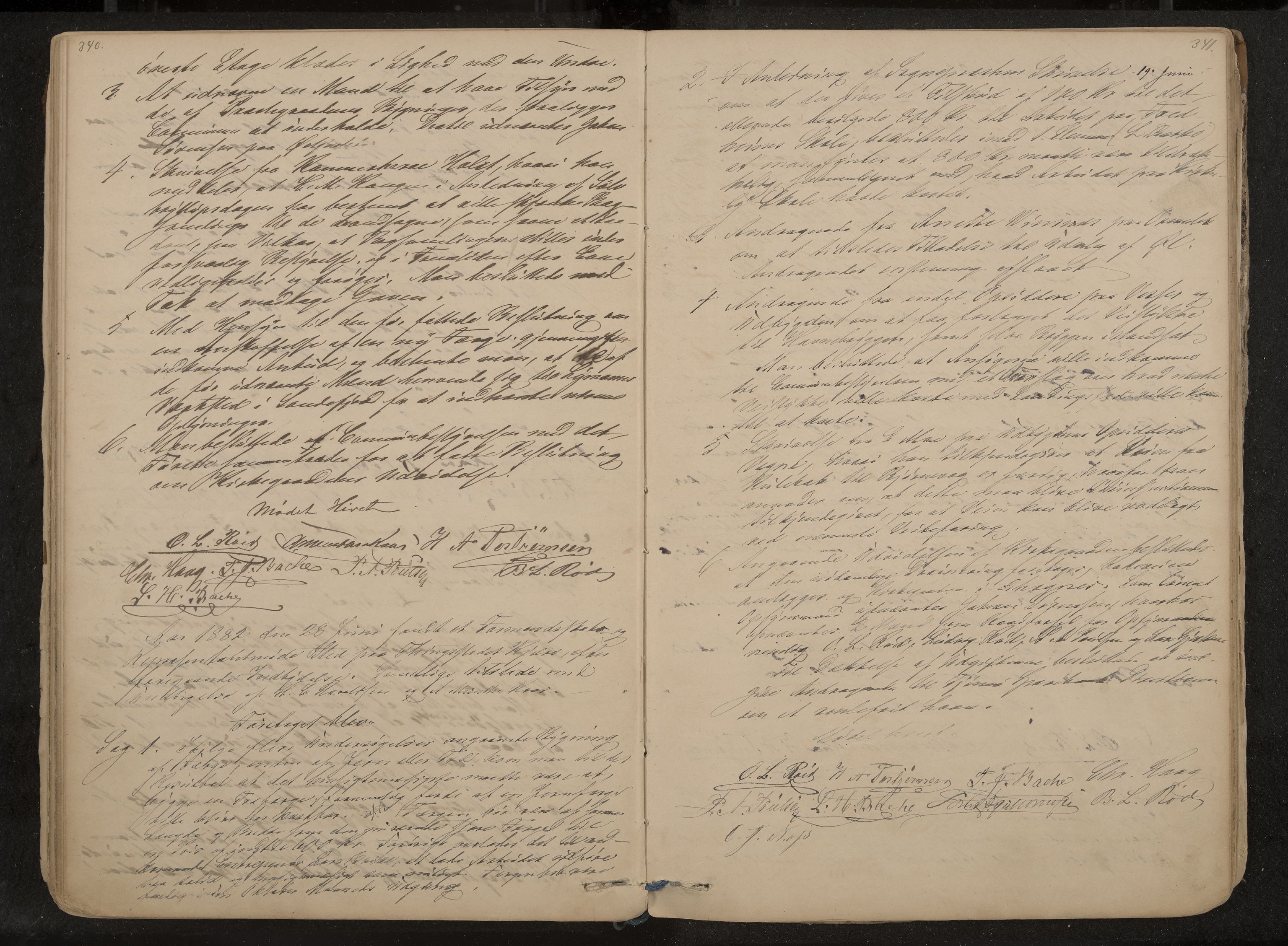 Tjøme formannskap og sentraladministrasjon, IKAK/0723021-1/A/L0002: Møtebok, 1865-1886, p. 340-341