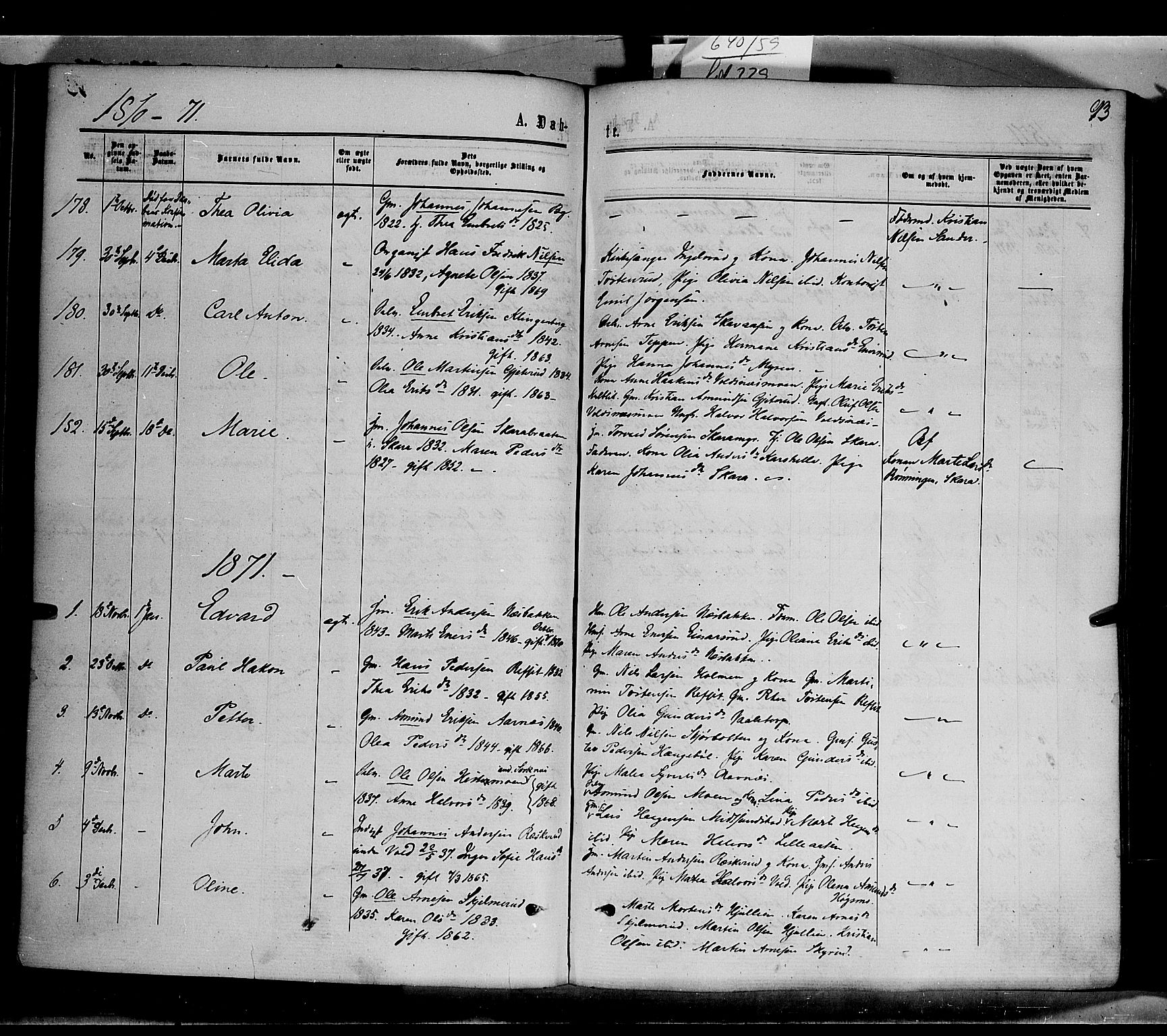 Grue prestekontor, AV/SAH-PREST-036/H/Ha/Haa/L0010: Parish register (official) no. 10, 1864-1873, p. 93