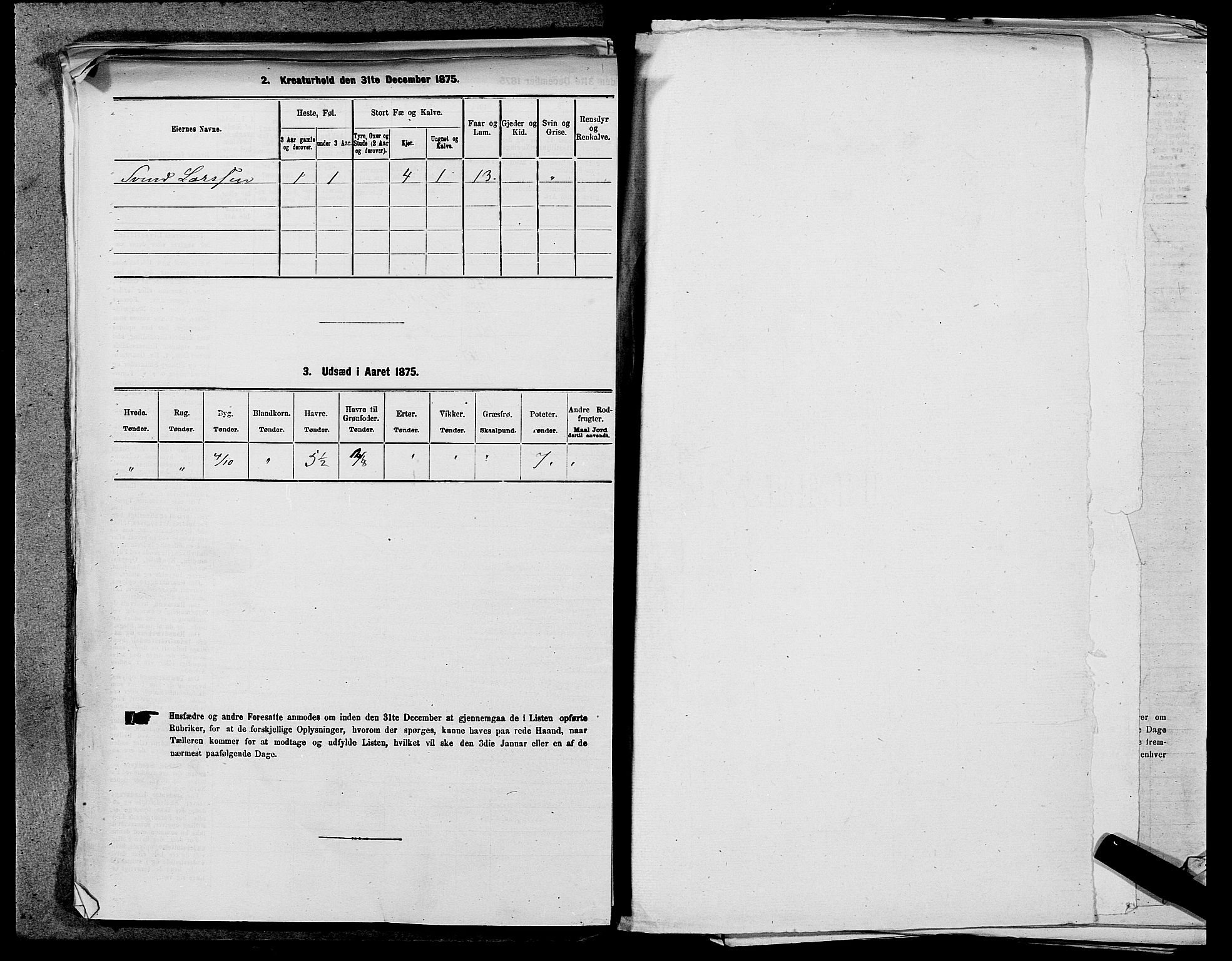 SAST, 1875 census for 1120P Klepp, 1875, p. 353