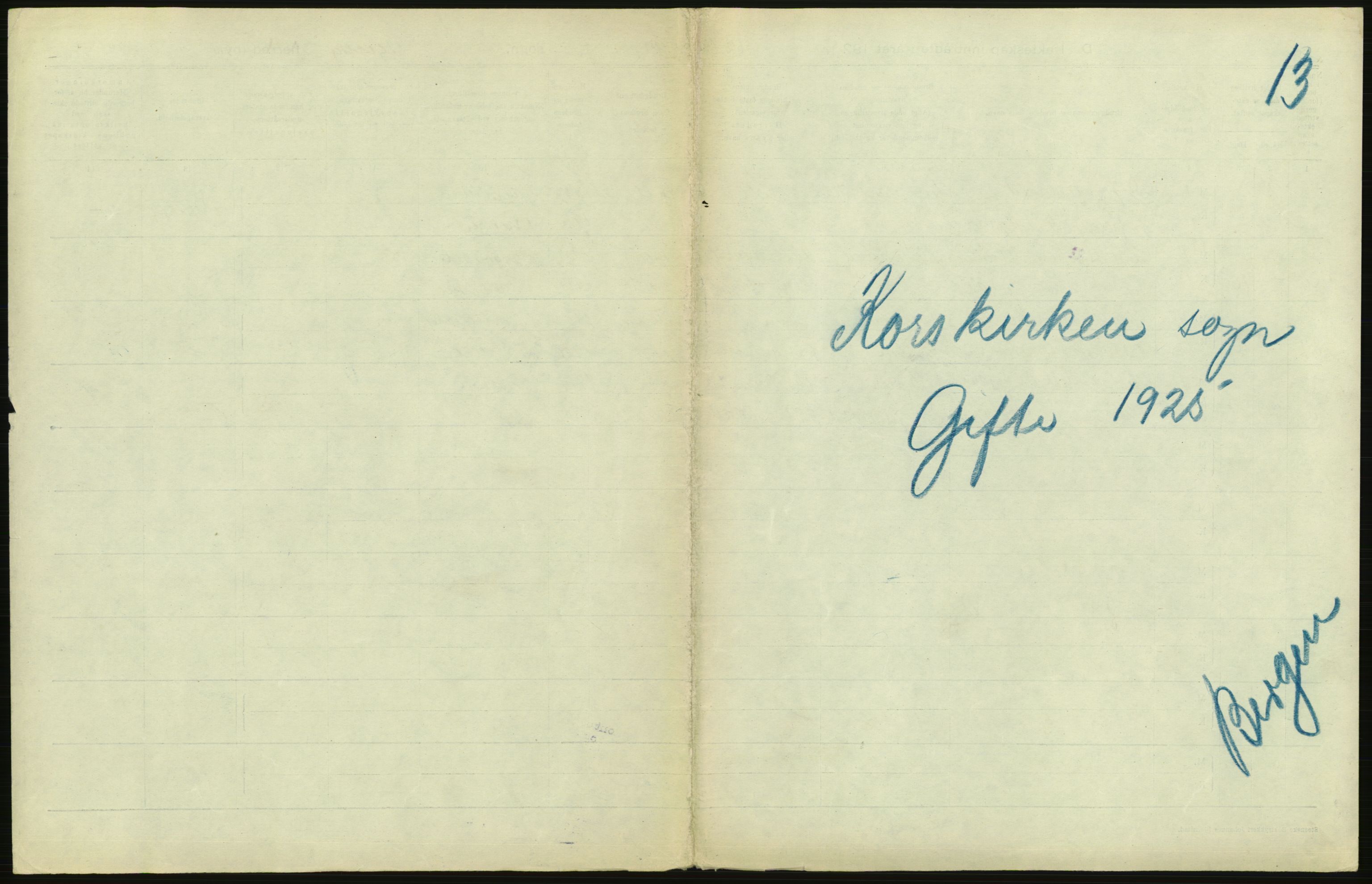 Statistisk sentralbyrå, Sosiodemografiske emner, Befolkning, RA/S-2228/D/Df/Dfc/Dfce/L0029: Bergen: Gifte, døde., 1925, p. 45
