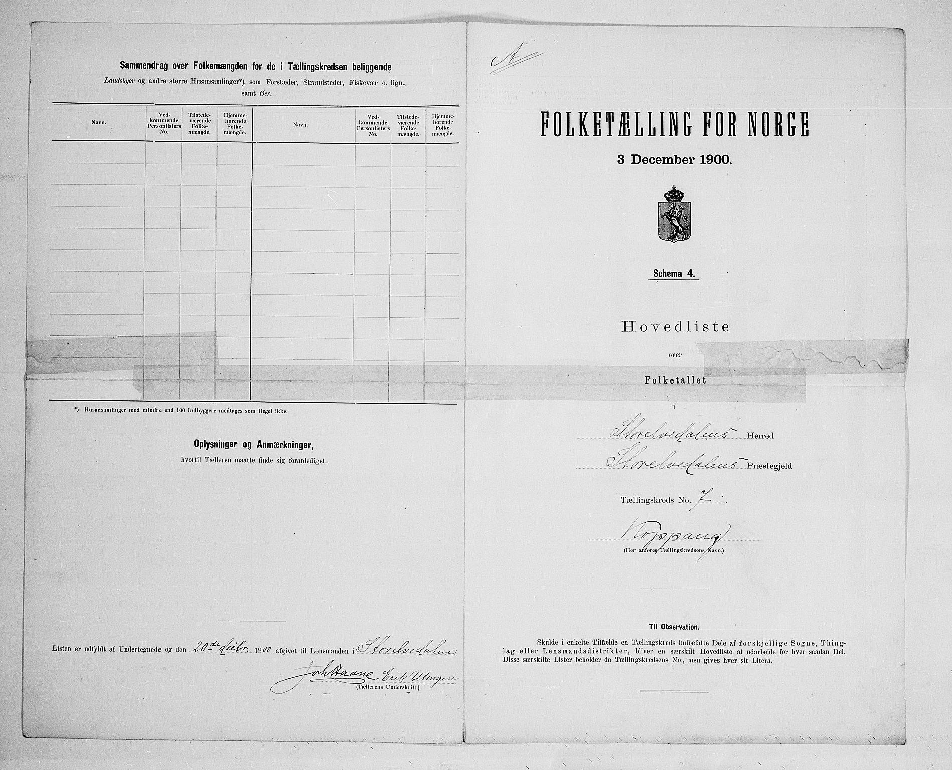 SAH, 1900 census for Stor-Elvdal, 1900, p. 29