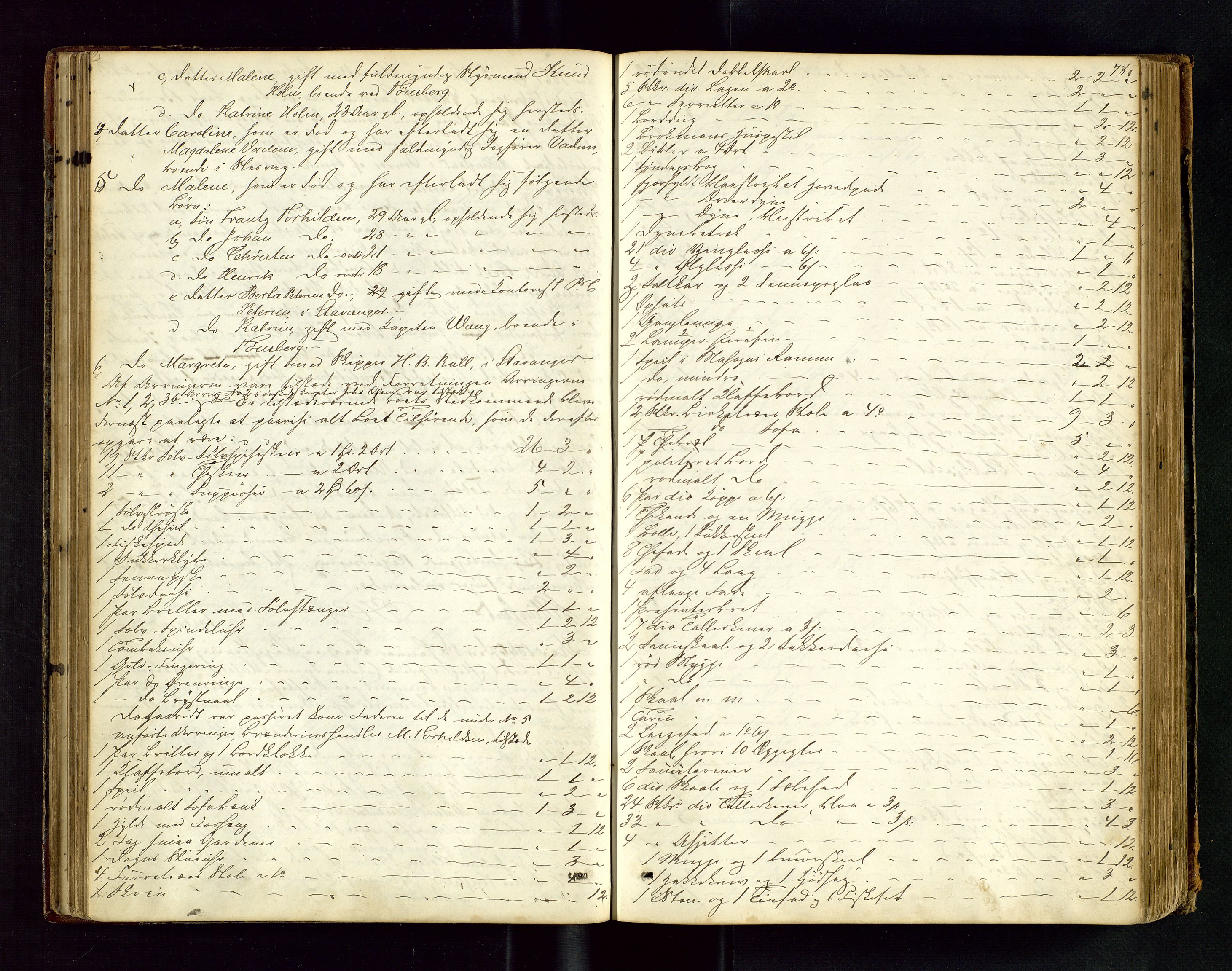 Stavanger byfogd, AV/SAST-A-101408/001/5/50/503BA/L0003: Registreringsprotokoll, 1864-1882, p. 78