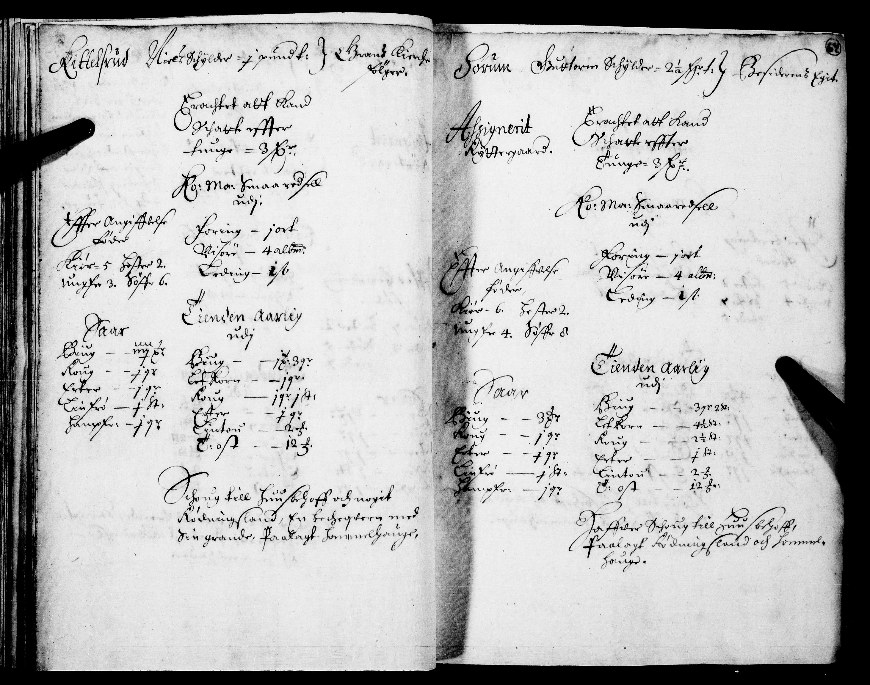 Rentekammeret inntil 1814, Realistisk ordnet avdeling, RA/EA-4070/N/Nb/Nba/L0016: Hadeland og Valdres fogderi, 1. del, 1667, p. 63b-64a