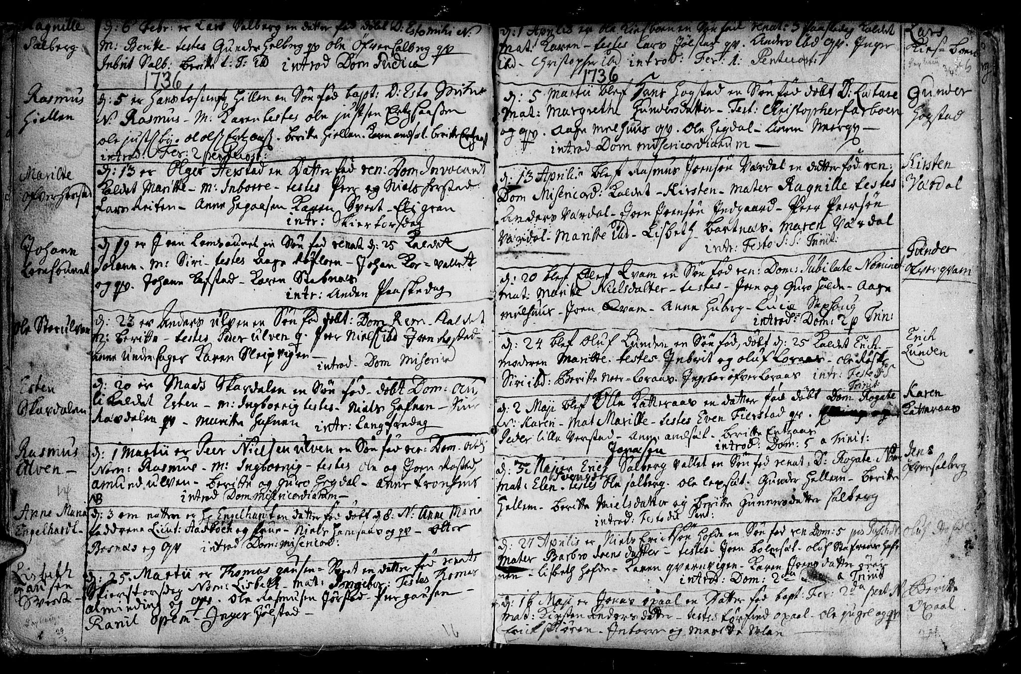 Ministerialprotokoller, klokkerbøker og fødselsregistre - Nord-Trøndelag, SAT/A-1458/730/L0272: Parish register (official) no. 730A01, 1733-1764, p. 46