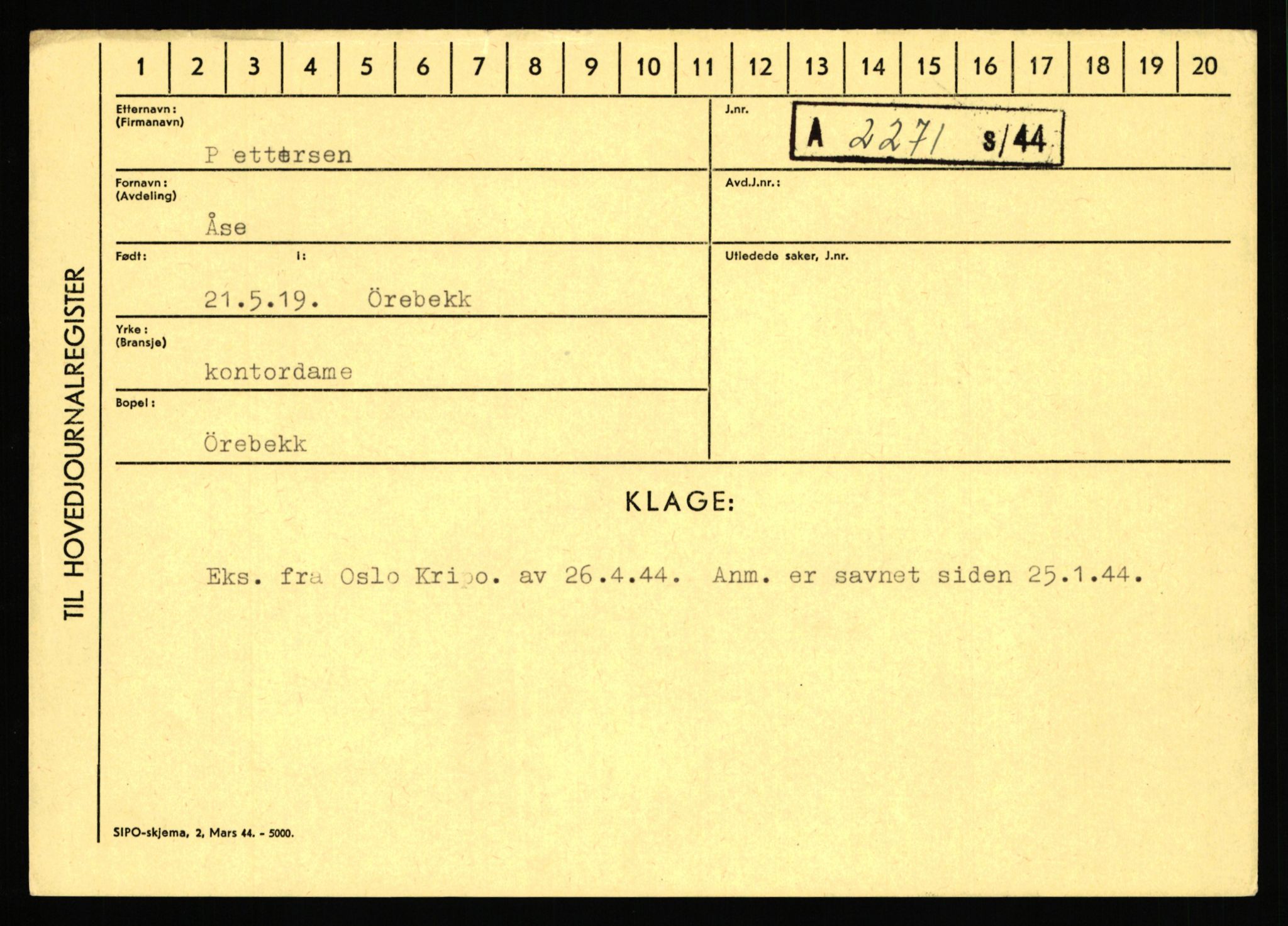 Statspolitiet - Hovedkontoret / Osloavdelingen, AV/RA-S-1329/C/Ca/L0012: Oanæs - Quistgaard	, 1943-1945, p. 3928