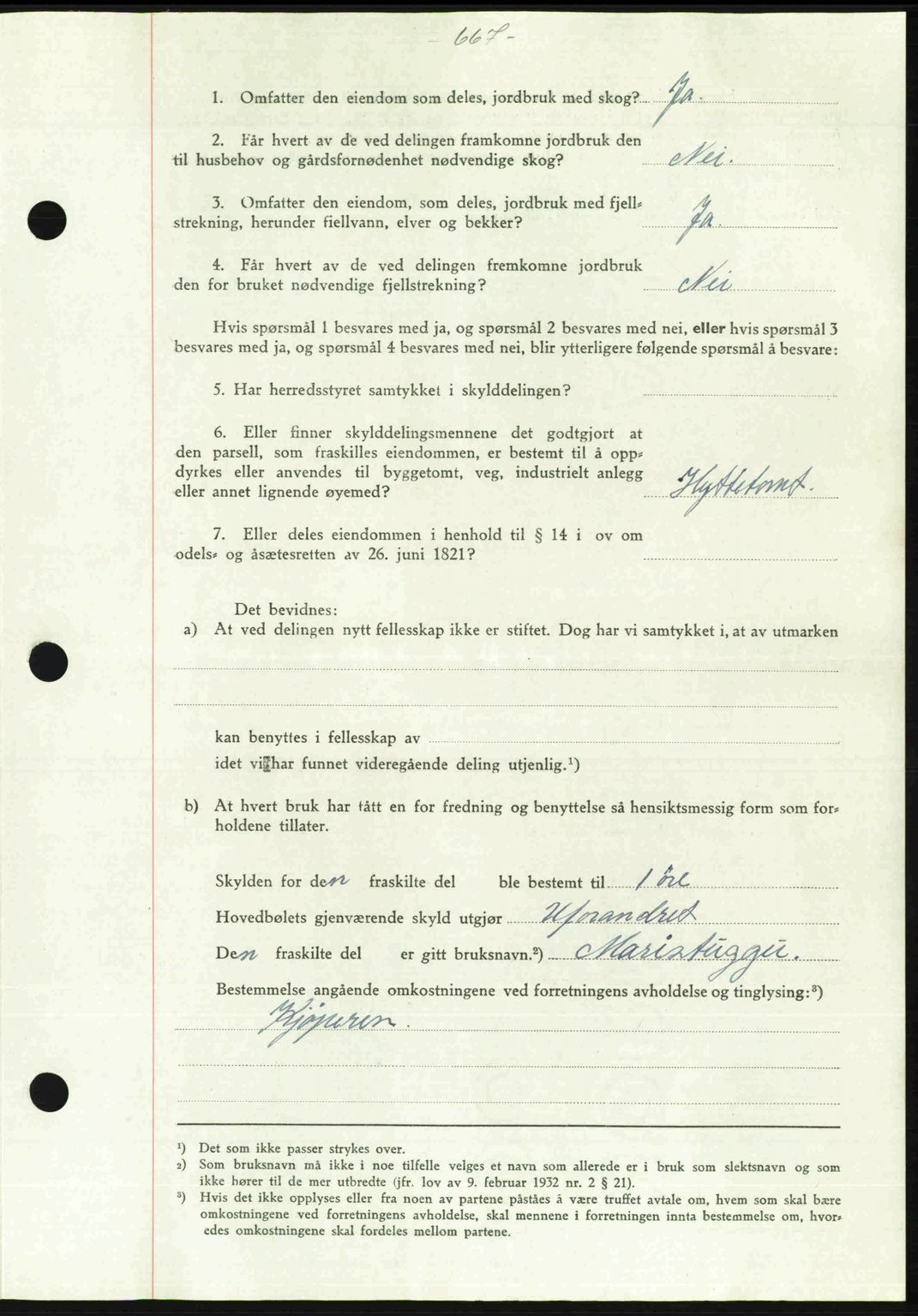 Gauldal sorenskriveri, SAT/A-0014/1/2/2C: Mortgage book no. A2, 1946-1946, Diary no: : 706/1946