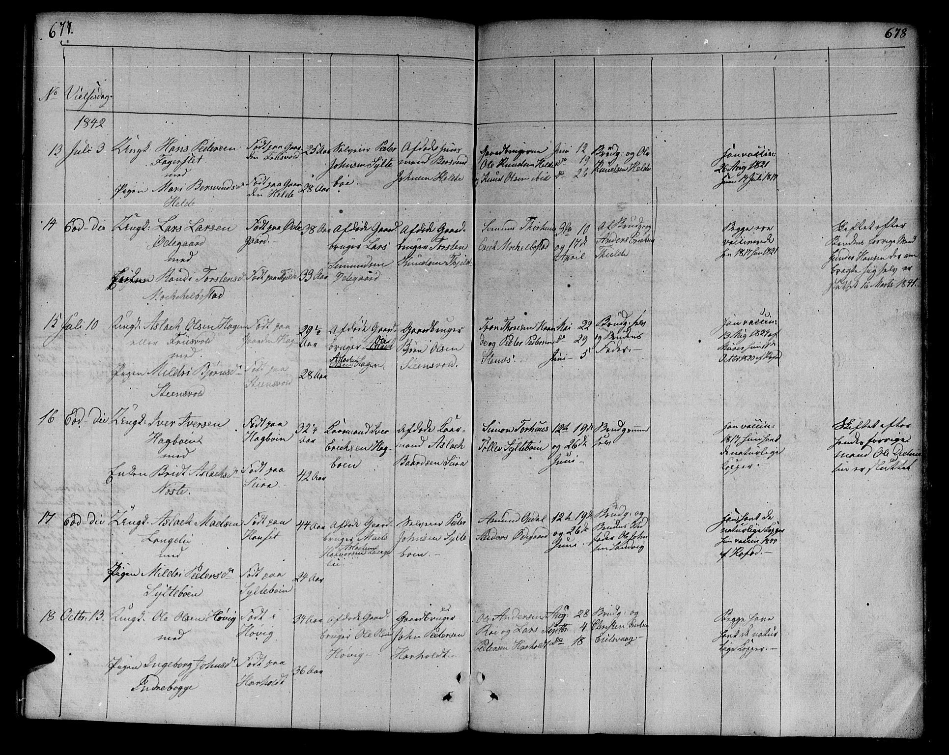 Ministerialprotokoller, klokkerbøker og fødselsregistre - Møre og Romsdal, AV/SAT-A-1454/551/L0624: Parish register (official) no. 551A04, 1831-1845, p. 677-678