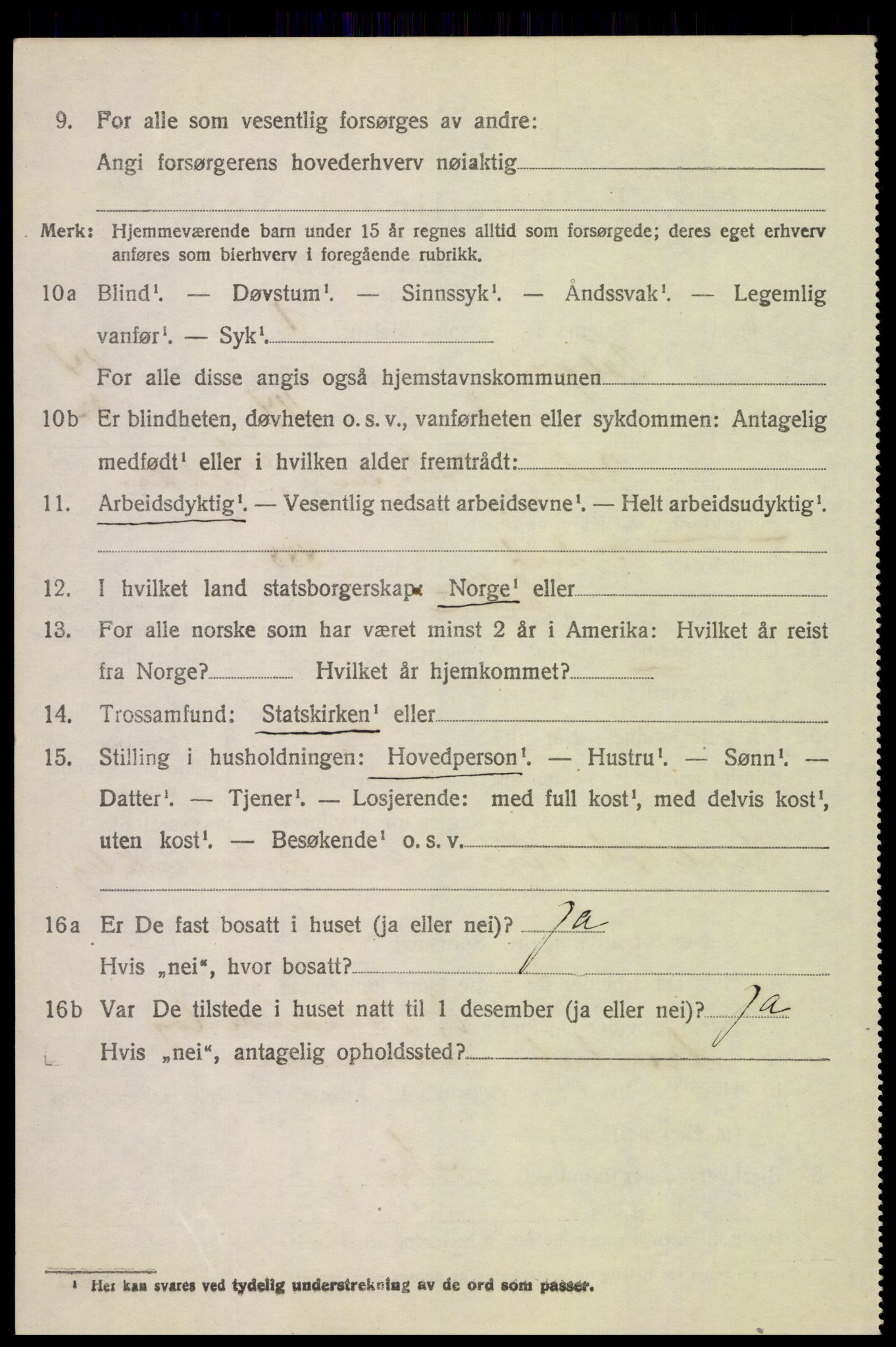 SAH, 1920 census for Tolga, 1920, p. 6246