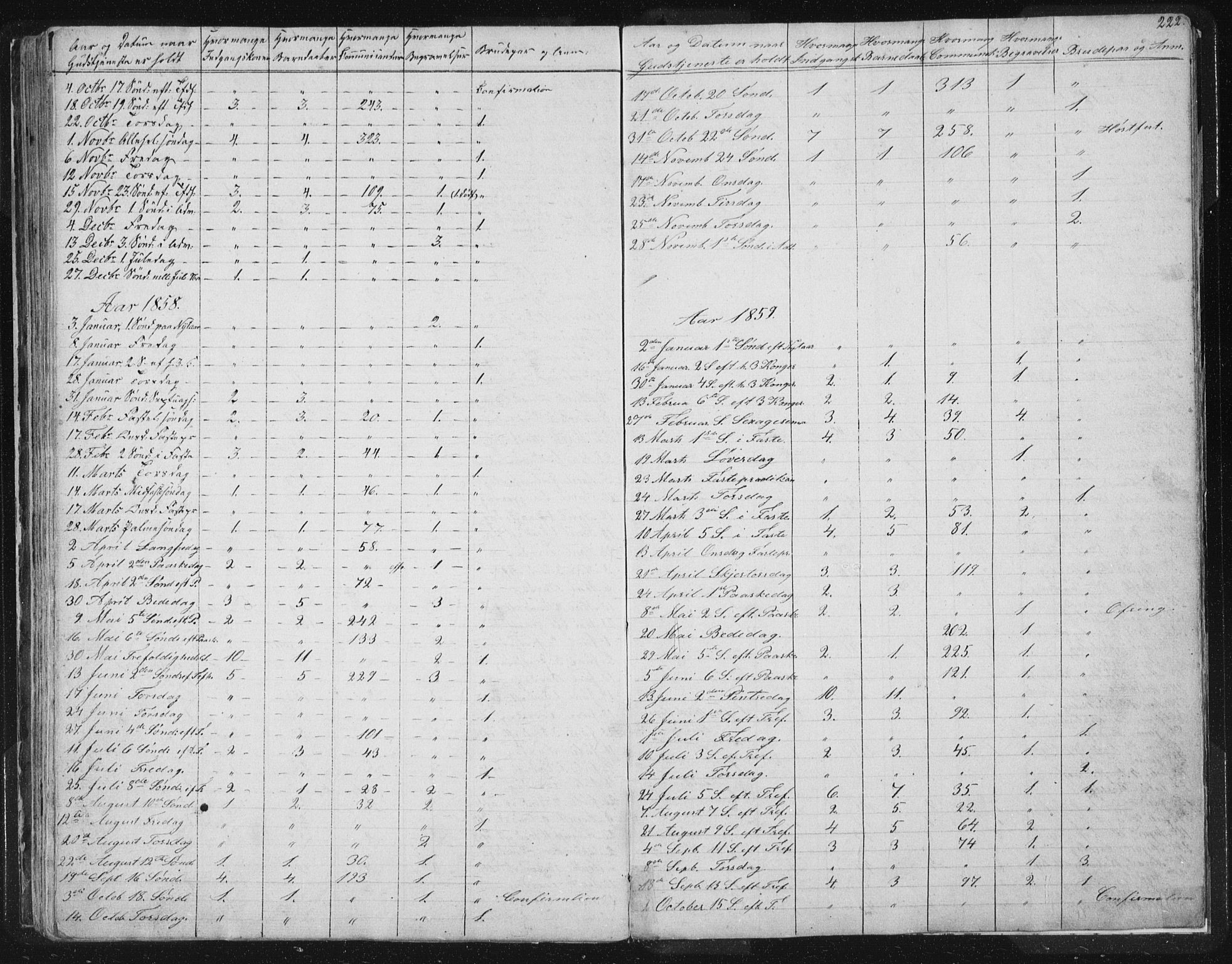 Ministerialprotokoller, klokkerbøker og fødselsregistre - Sør-Trøndelag, AV/SAT-A-1456/616/L0406: Parish register (official) no. 616A03, 1843-1879, p. 222