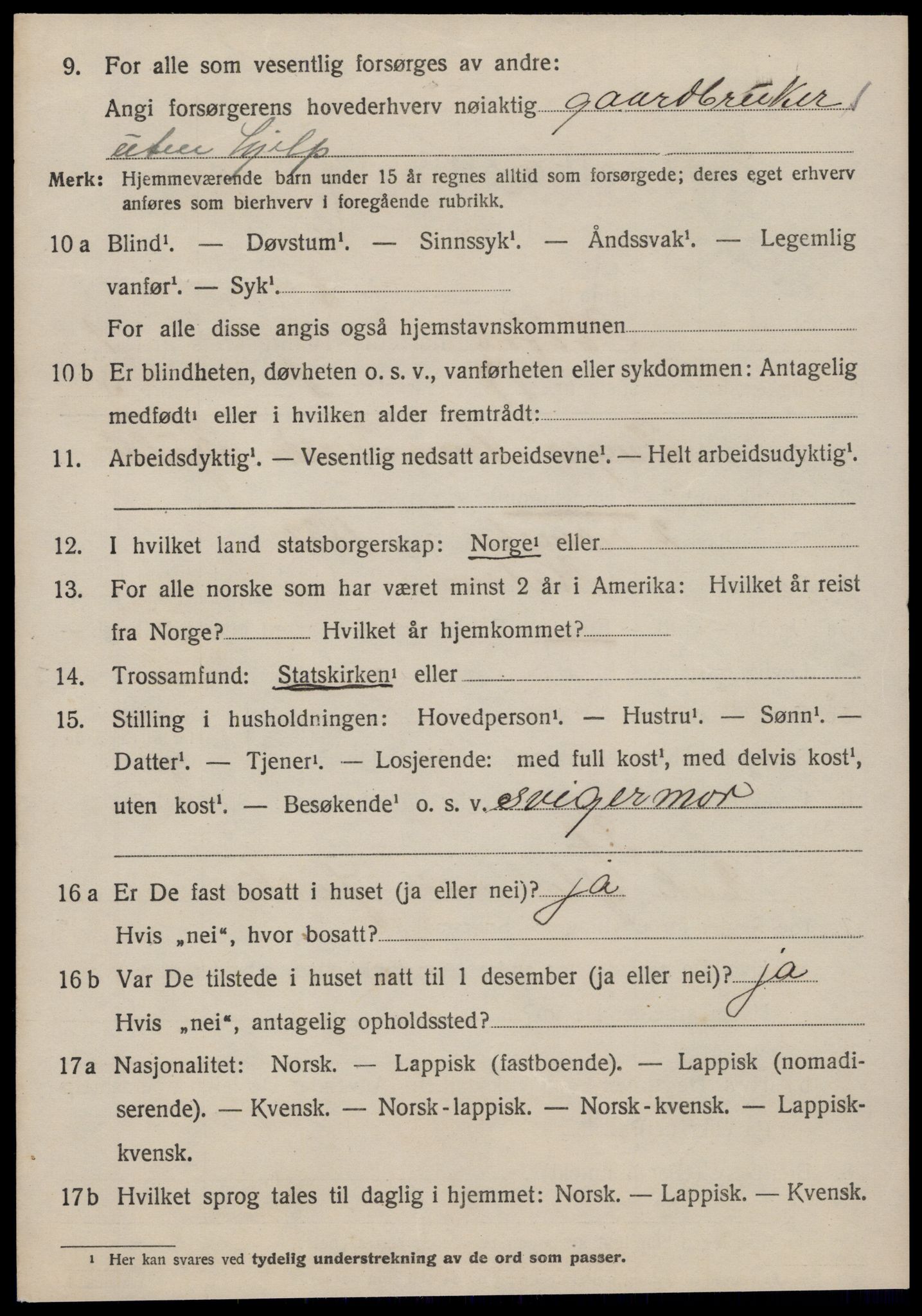 SAT, 1920 census for Hitra, 1920, p. 760