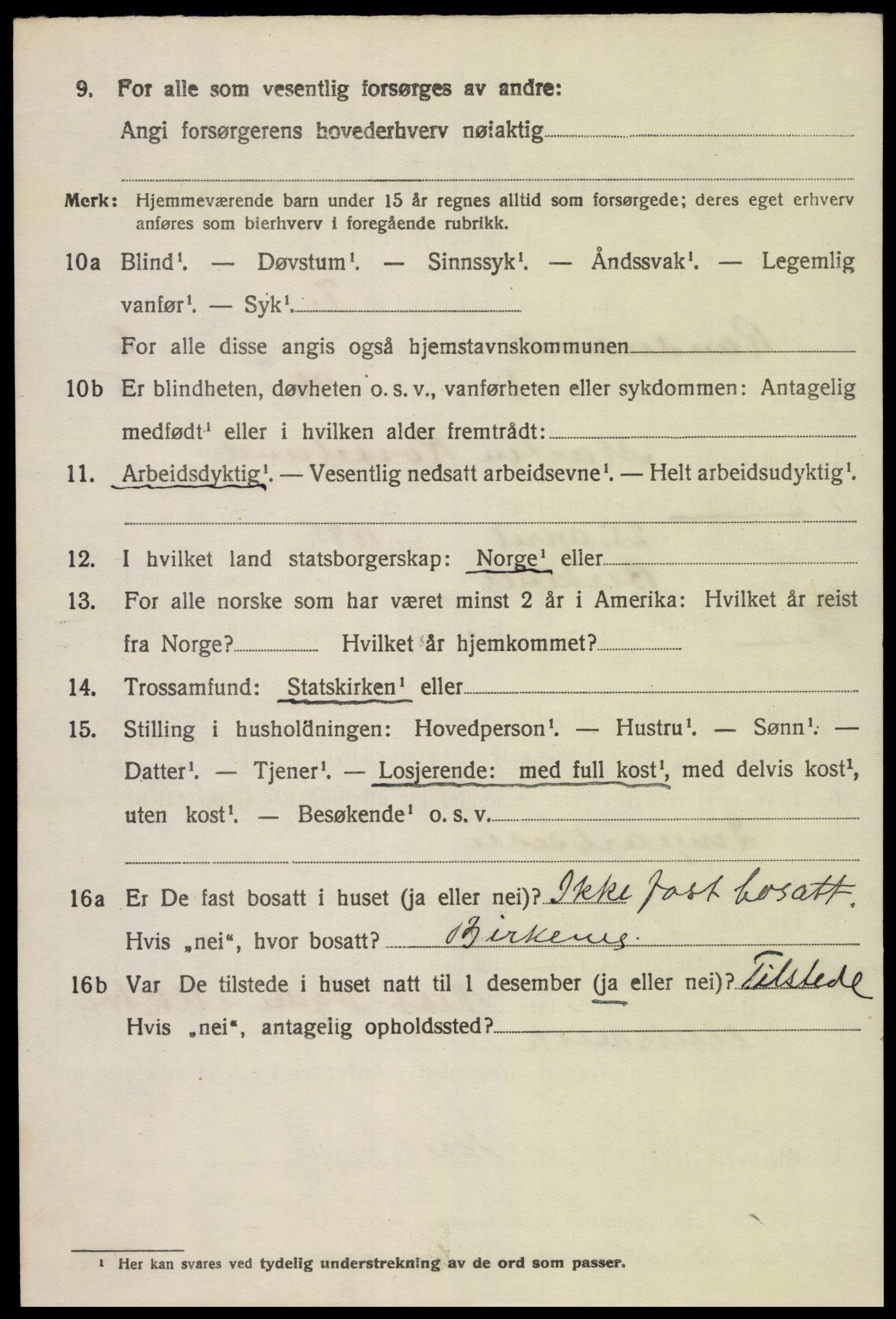 SAK, 1920 census for Randesund, 1920, p. 2759