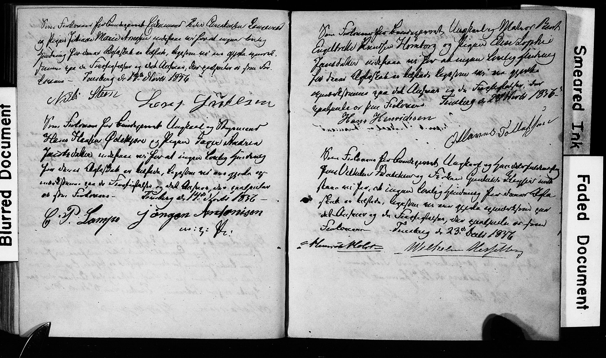 Tønsberg kirkebøker, AV/SAKO-A-330/H/Ha/L0001: Banns register no. 1, 1849-1856