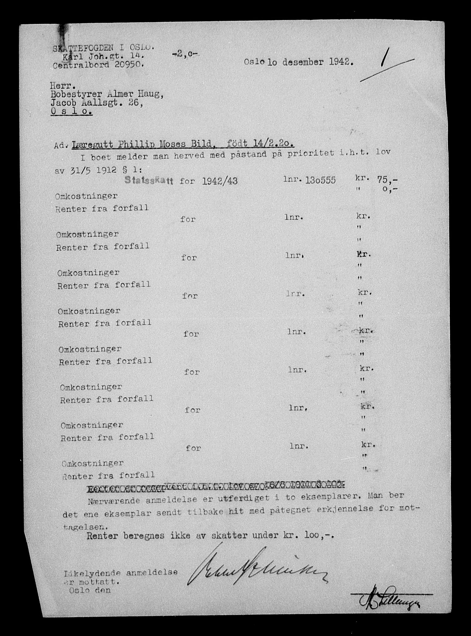 Justisdepartementet, Tilbakeføringskontoret for inndratte formuer, AV/RA-S-1564/H/Hc/Hcc/L0924: --, 1945-1947, p. 138