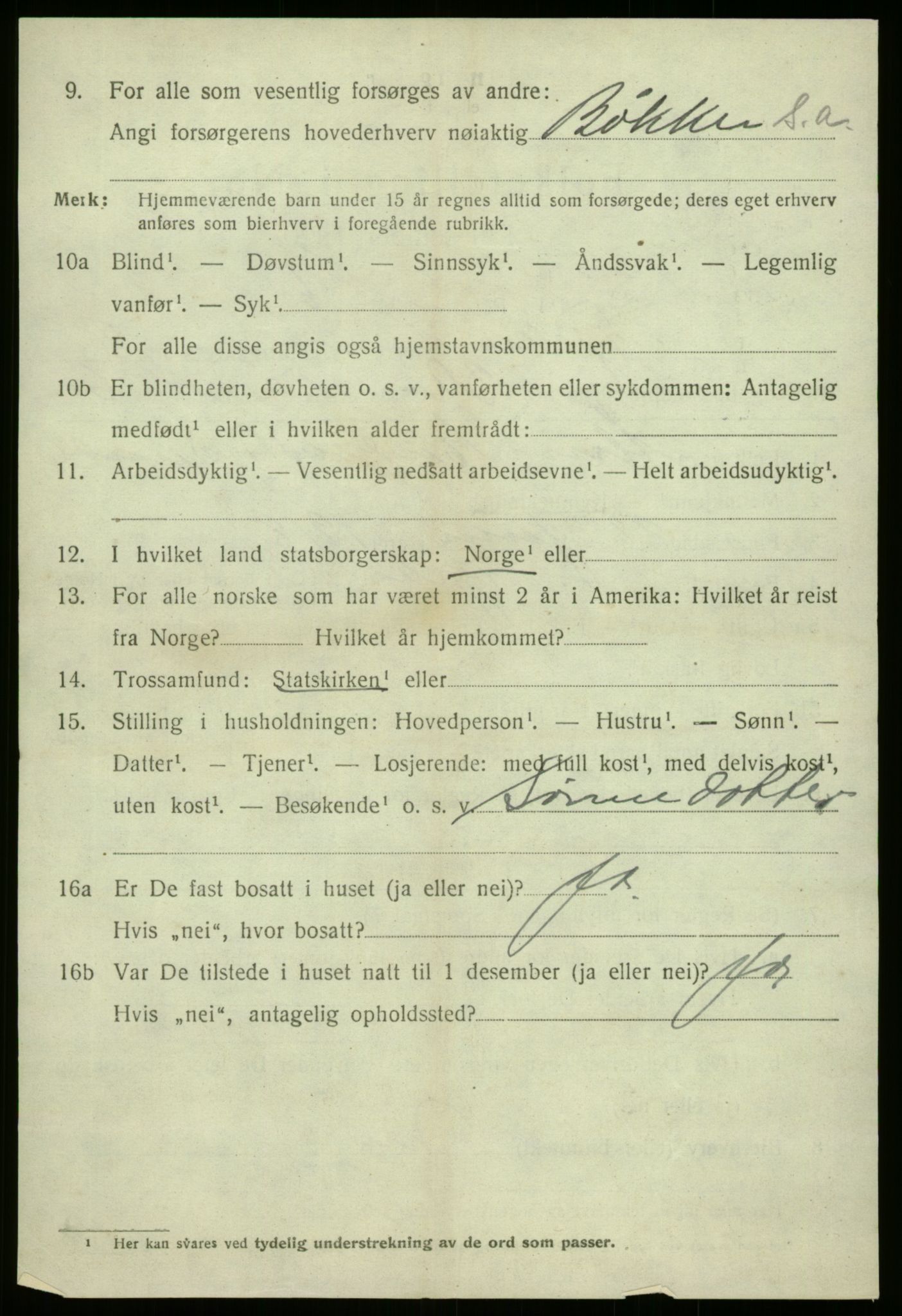 SAB, 1920 census for Fjaler, 1920, p. 4630