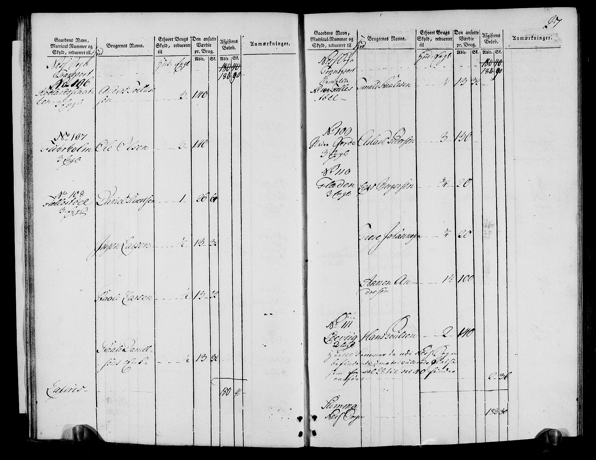 Rentekammeret inntil 1814, Realistisk ordnet avdeling, AV/RA-EA-4070/N/Ne/Nea/L0095: Lista fogderi. Oppebørselsregister, 1803-1804, p. 29