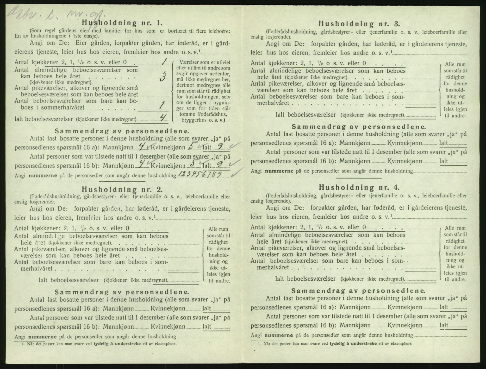 SAKO, 1920 census for Tjølling, 1920, p. 982