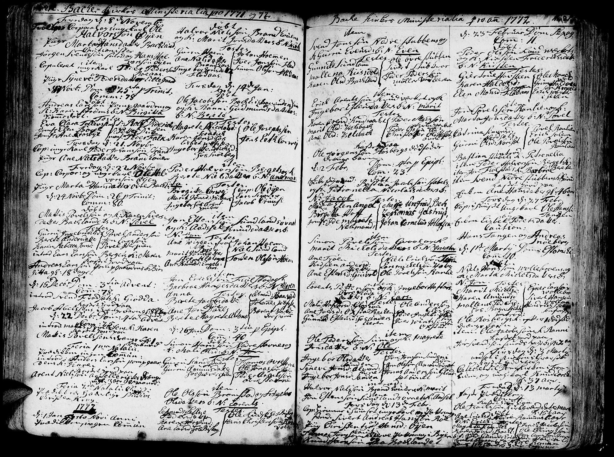 Ministerialprotokoller, klokkerbøker og fødselsregistre - Sør-Trøndelag, SAT/A-1456/606/L0276: Parish register (official) no. 606A01 /2, 1727-1779, p. 212-213