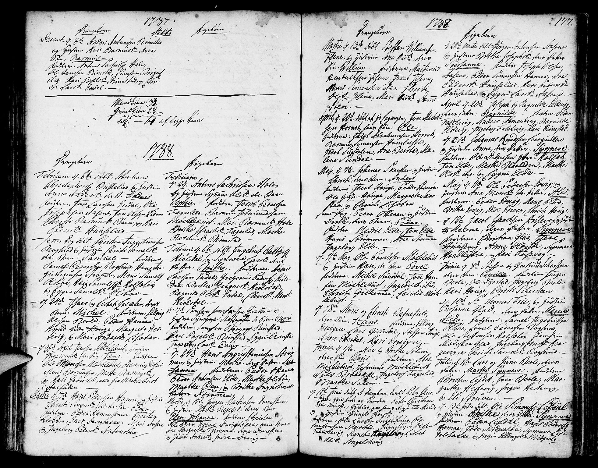 Davik sokneprestembete, SAB/A-79701/H/Haa/Haaa/L0002: Parish register (official) no. A 2, 1742-1816, p. 177