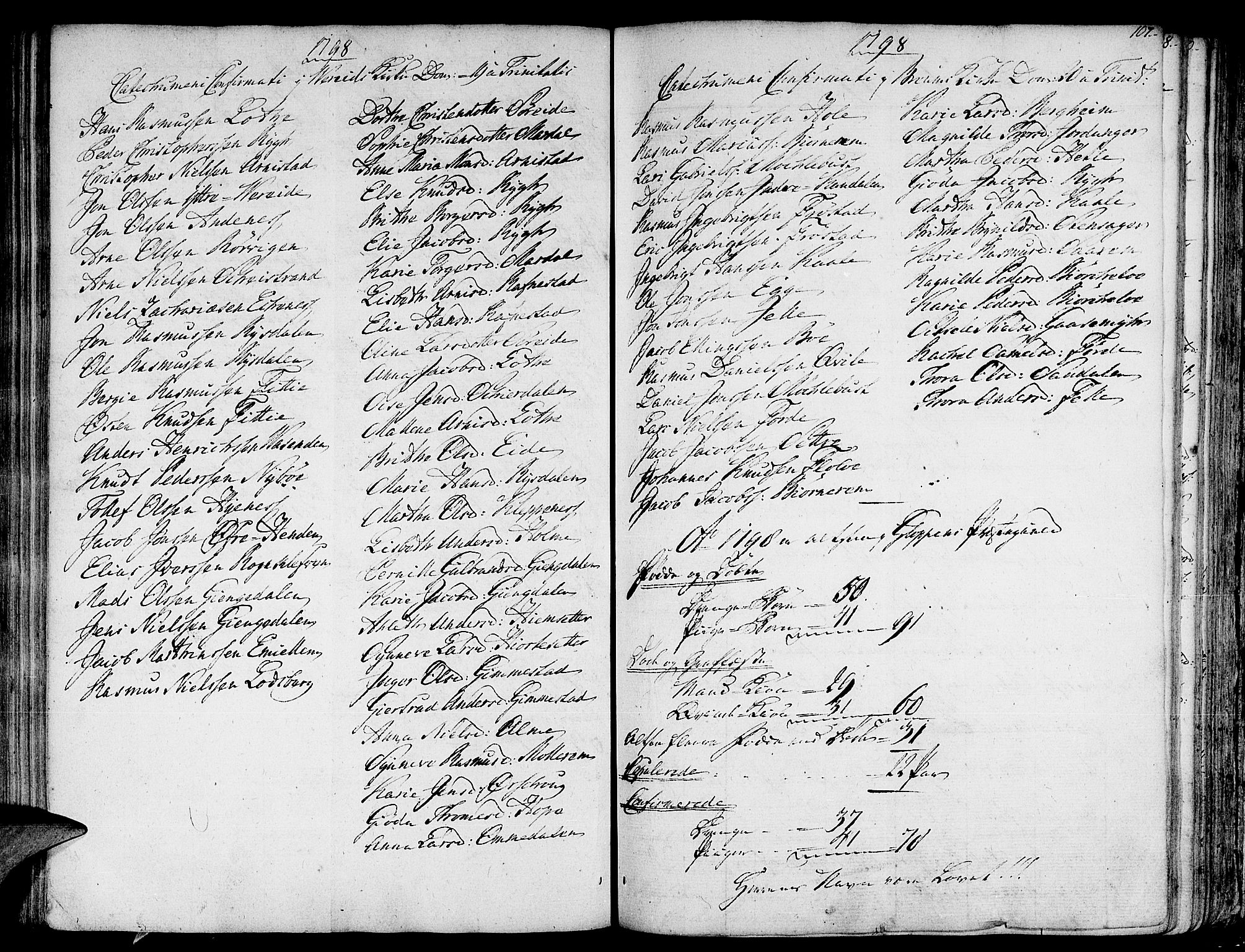 Gloppen sokneprestembete, AV/SAB-A-80101/H/Haa/Haaa/L0005: Parish register (official) no. A 5, 1785-1815, p. 107