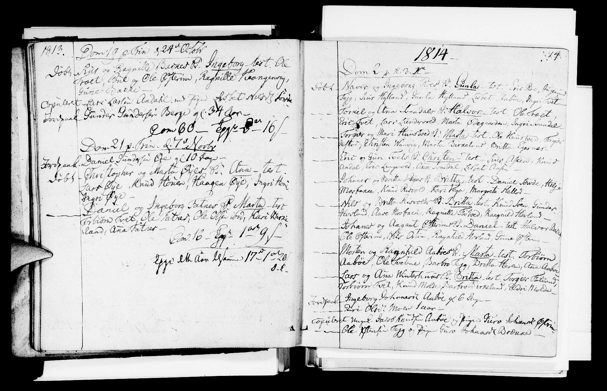 Suldal sokneprestkontor, AV/SAST-A-101845/01/IV/L0005: Parish register (official) no. A 5, 1808-1816, p. 14