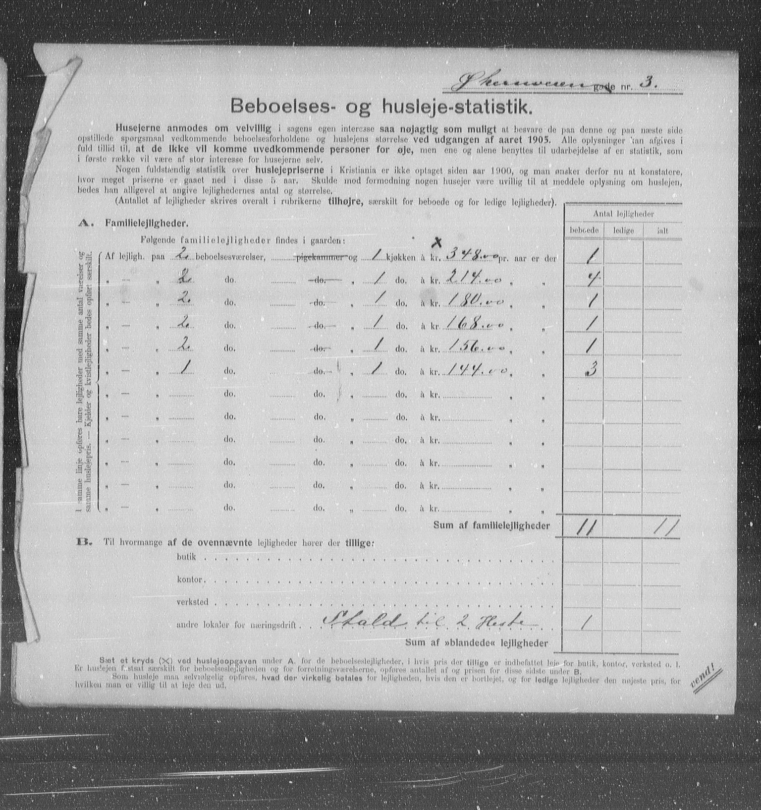 OBA, Municipal Census 1905 for Kristiania, 1905, p. 67683