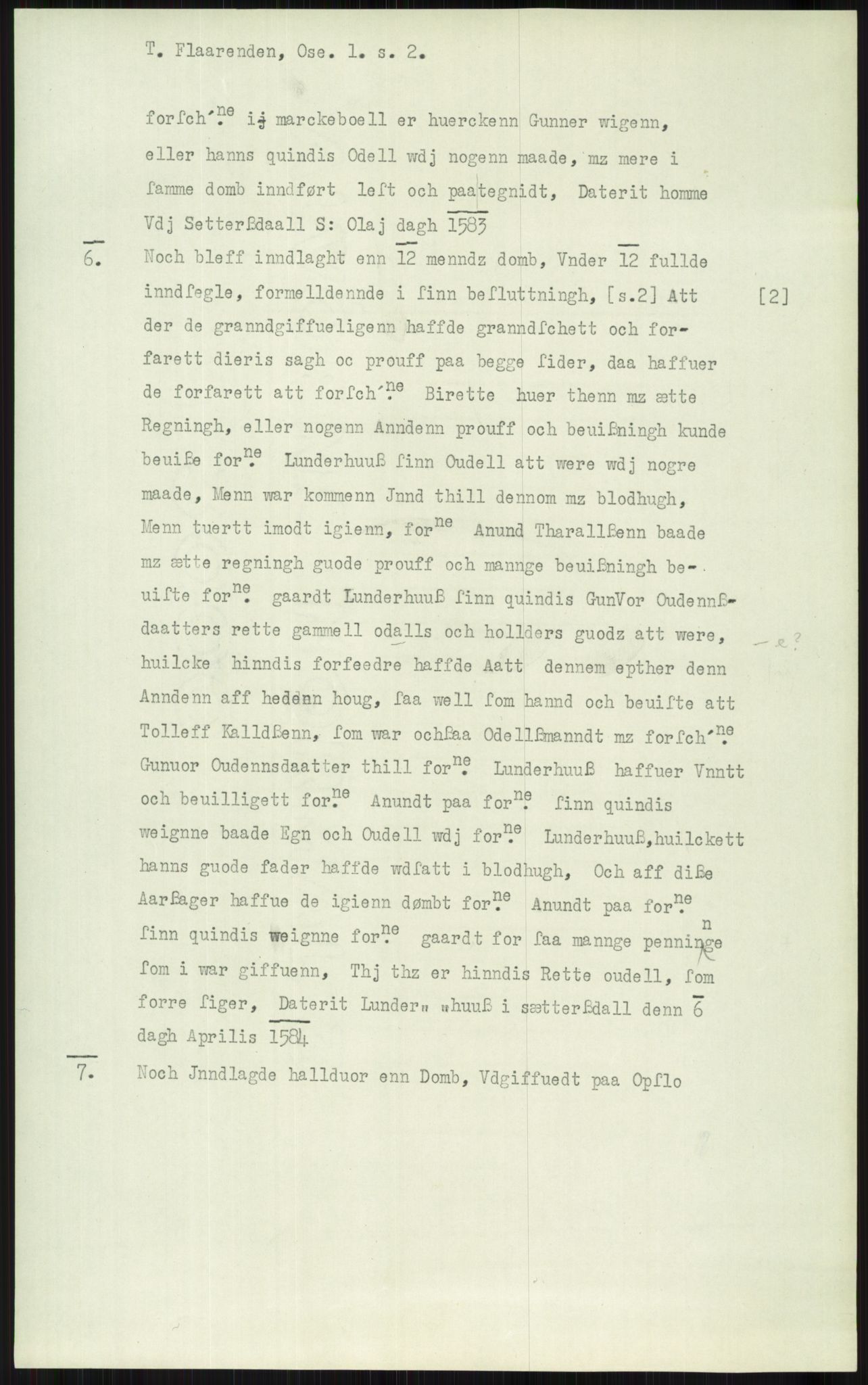 Samlinger til kildeutgivelse, Diplomavskriftsamlingen, AV/RA-EA-4053/H/Ha, p. 1934