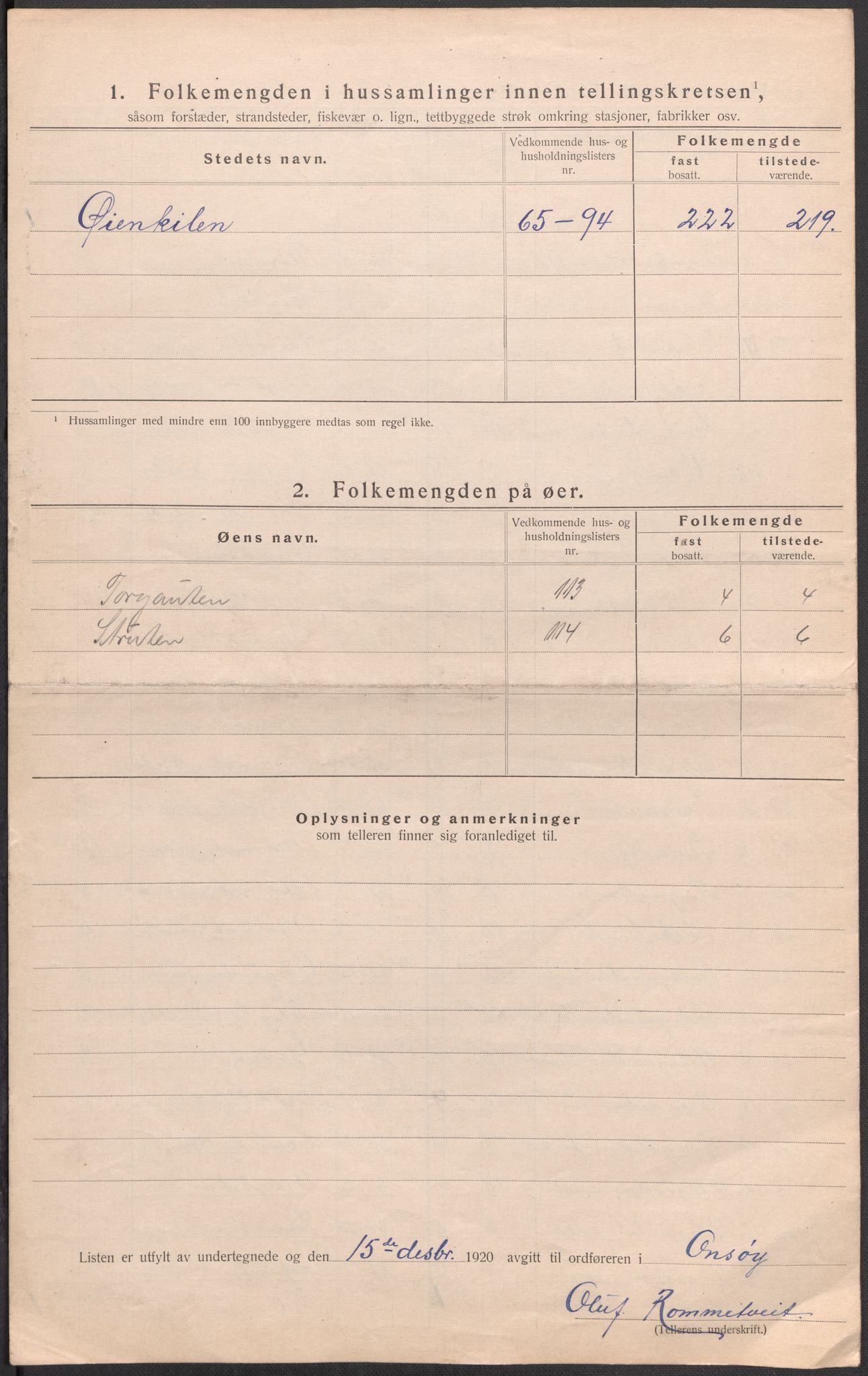 SAO, 1920 census for Onsøy, 1920, p. 37