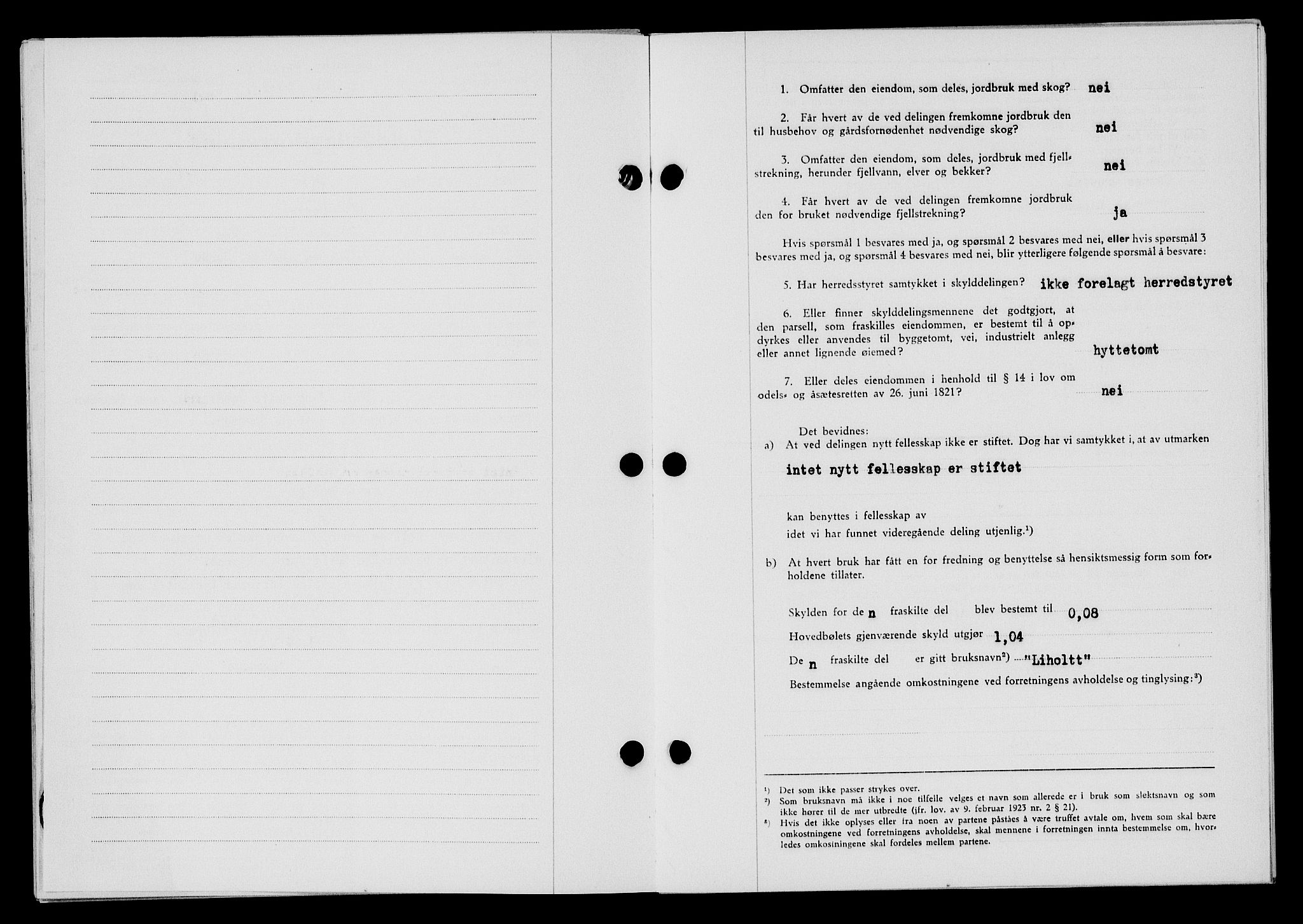 Flekkefjord sorenskriveri, SAK/1221-0001/G/Gb/Gba/L0058: Mortgage book no. A-6, 1942-1944, Diary no: : 402/1943