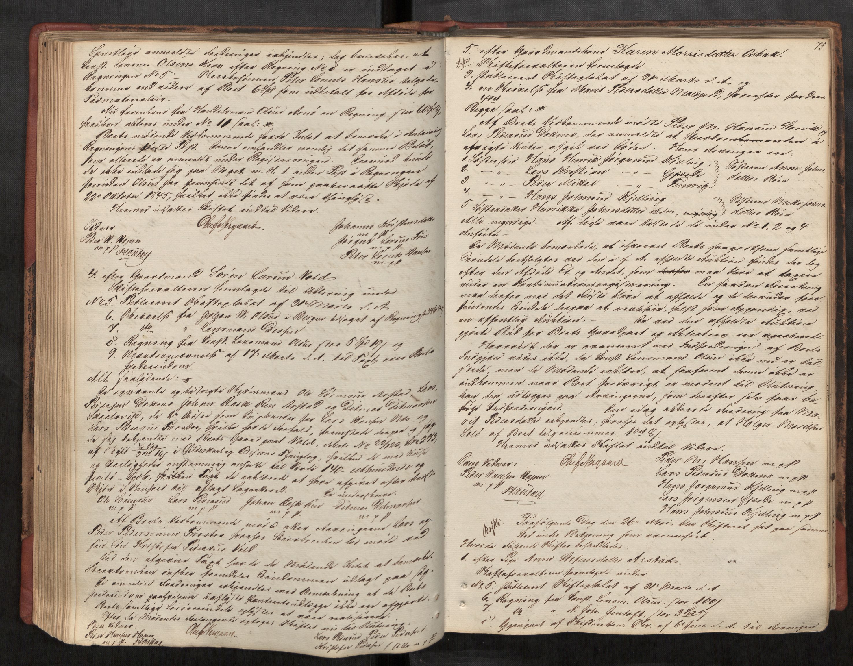 Salten sorenskriveri, AV/SAT-A-4578/1/3/3B/L0002: Skiftebehandlingsprotokoll, 1853-1865, p. 75