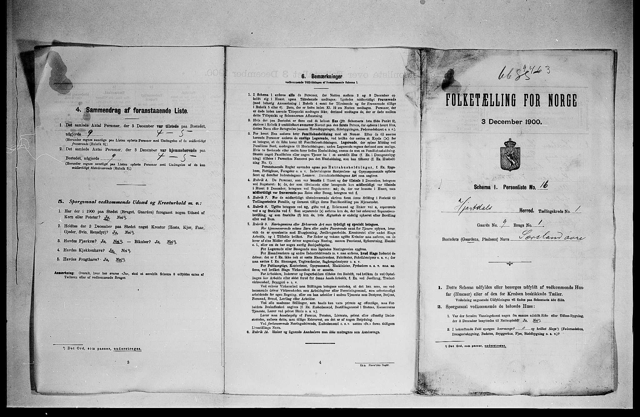 SAKO, 1900 census for Hjartdal, 1900, p. 26